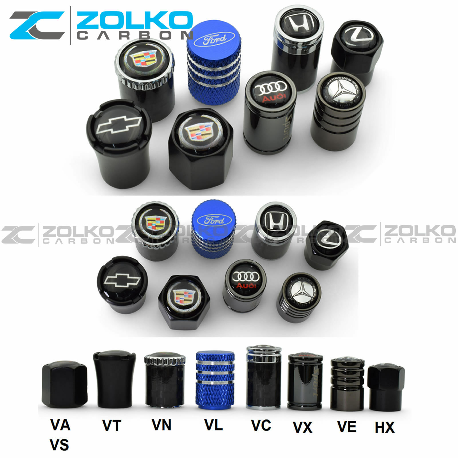 VALVE STEM CAPS WHEEL TIRE CHROME - US SELLER