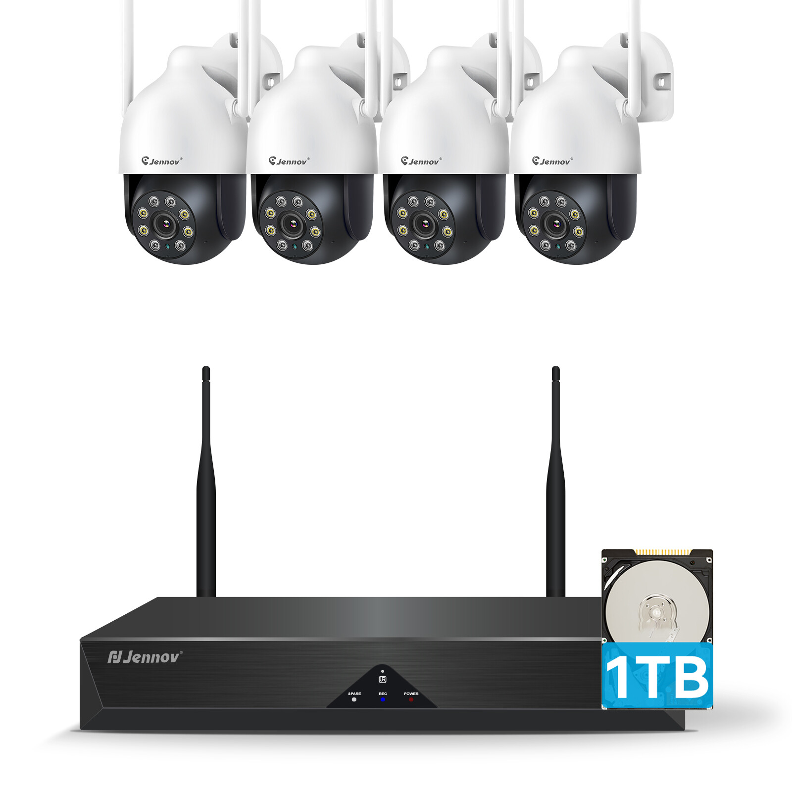 WiFi Camera Security 5MP System PTZ Outdoor Wireless Home 10CH NVR CCTV Audio