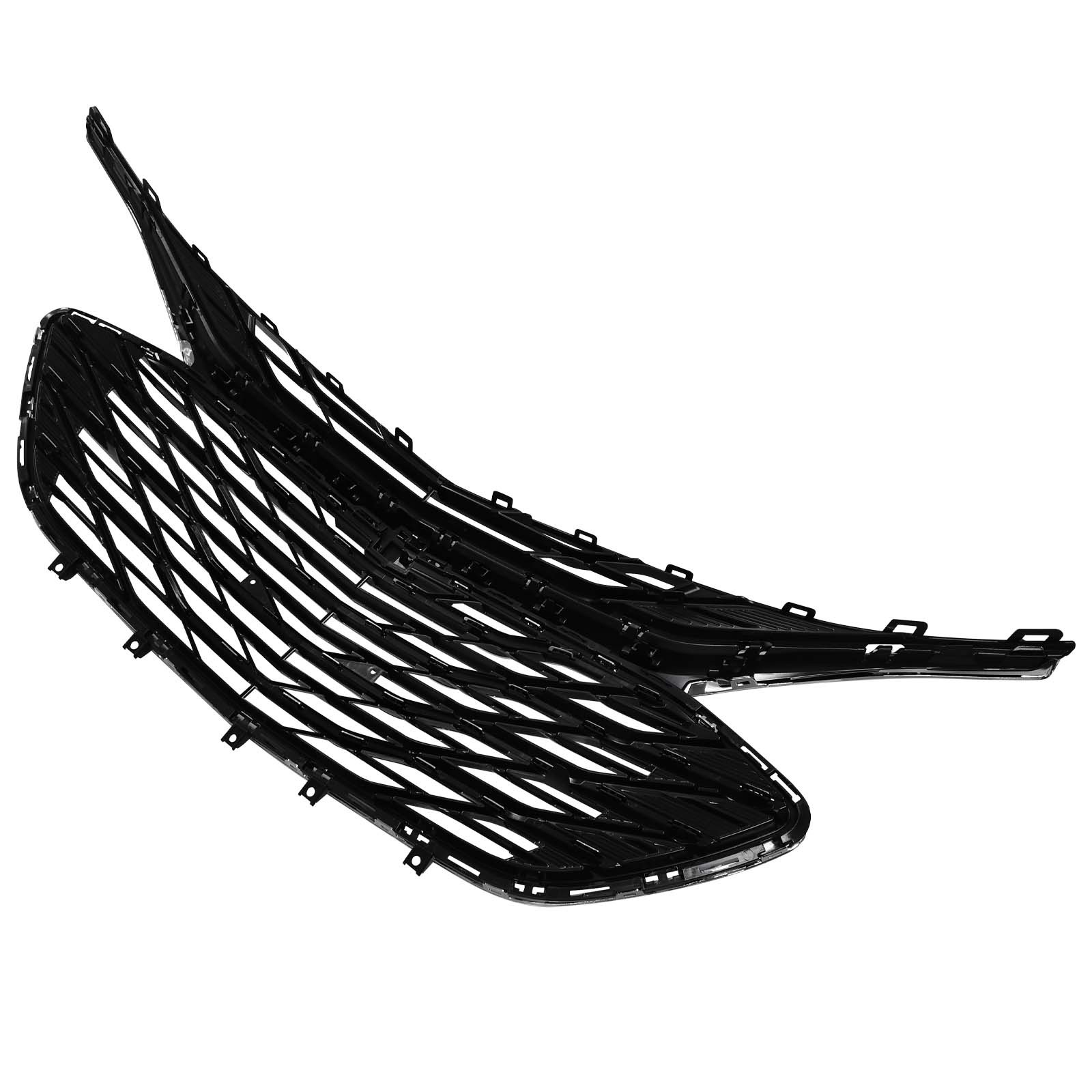 3PCS For 2019-2024 Chevrolet Malibu Chrome Front Upper Lower Grille LSGRCV008B