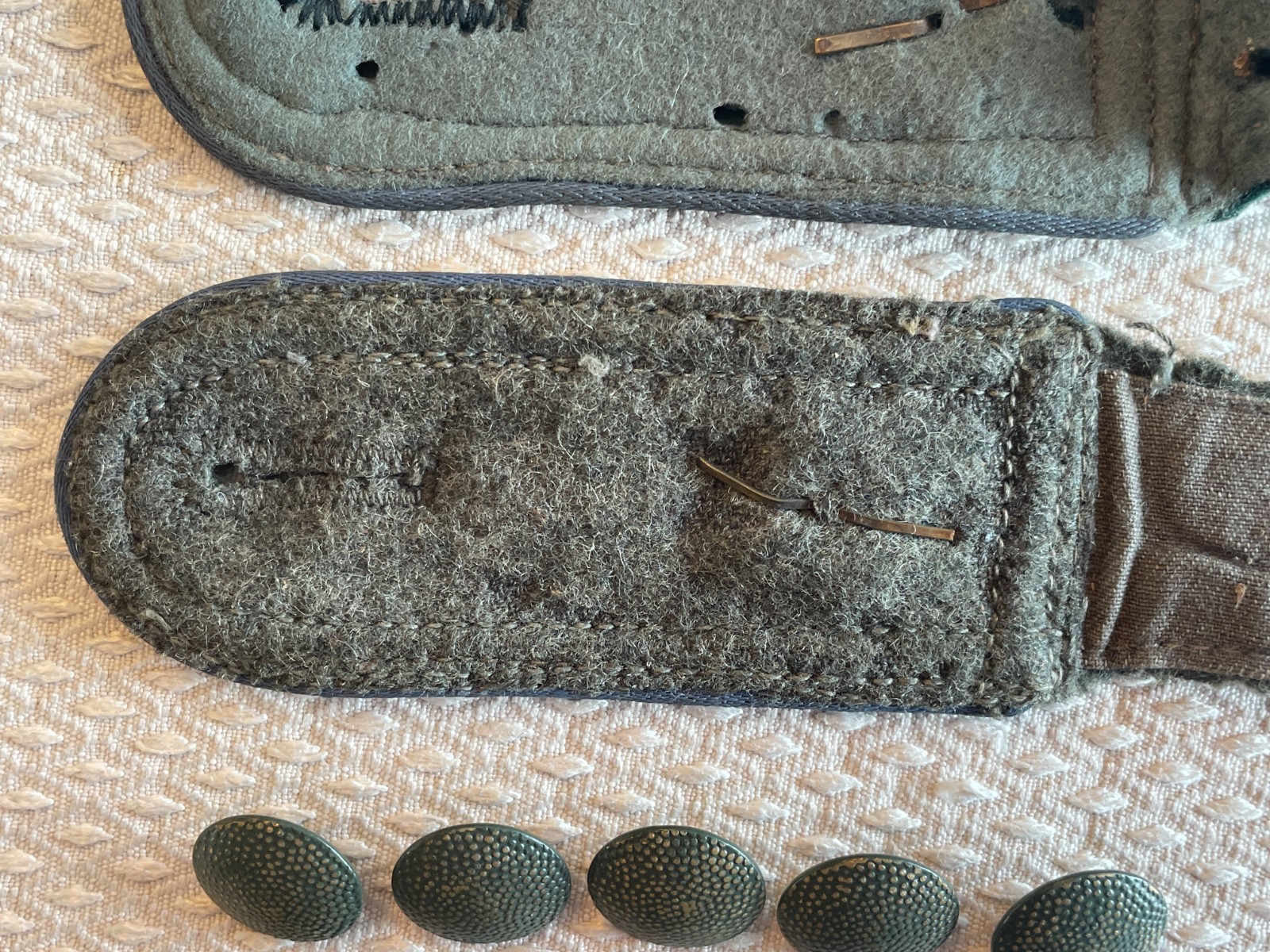 PAIR OF ORIGINAL GERMAN WW2 WWII MOTOR TRANSPORT NCO SHOULDER BOARDS EPAULETTES