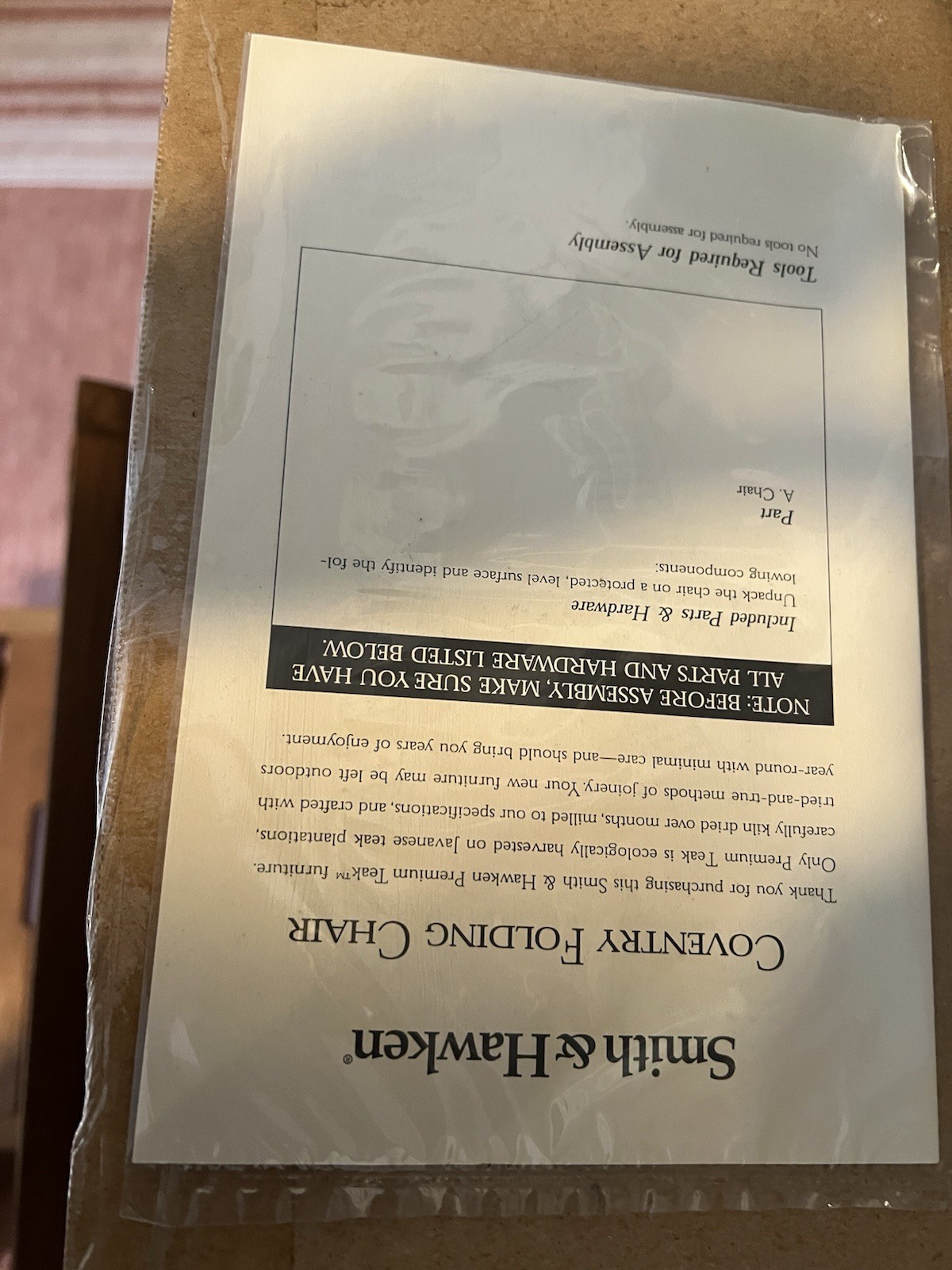 Smith & Hawken Teak Coventry 2009 Outdoor Folding Chair Patio Quality Sturdy New