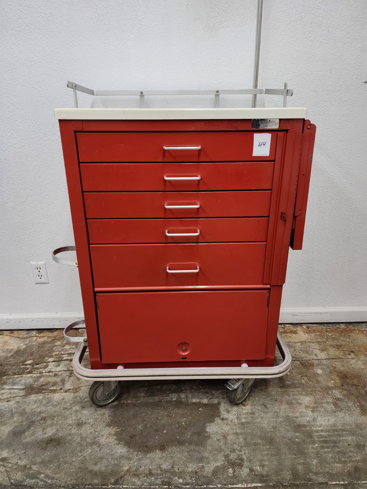 Waterloo Uni-Cart Medical Lab Mobile Storage Cart 6 Locking Drawers, Tool Box