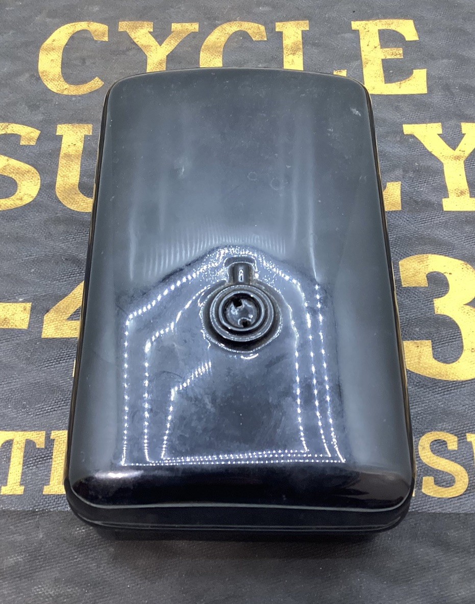 1935 – 1940 HARLEY WL WLD 45 ORIGINAL OEM EARLY TOOLBOX — BEAUTIFULLY RESTORED