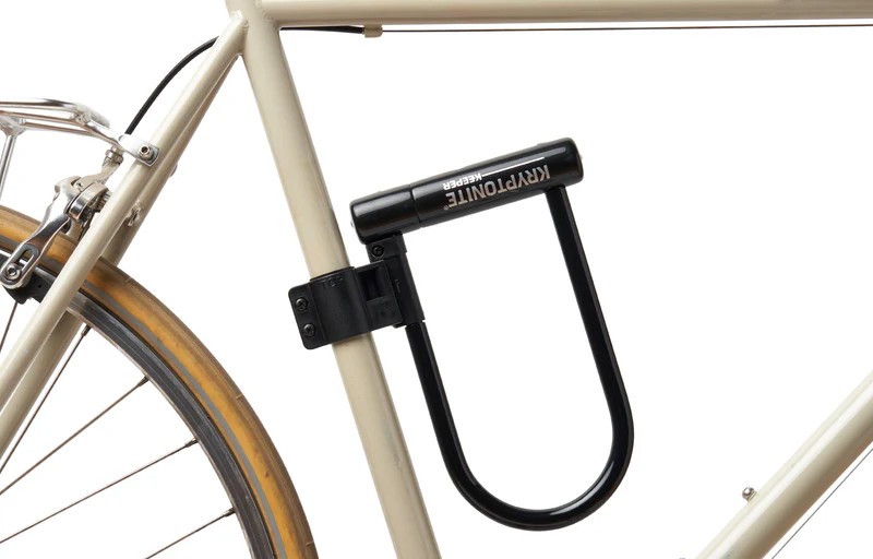 Kryptonite Keeper U-Lock - 4 x 10" Keyed Includes Bracket Black