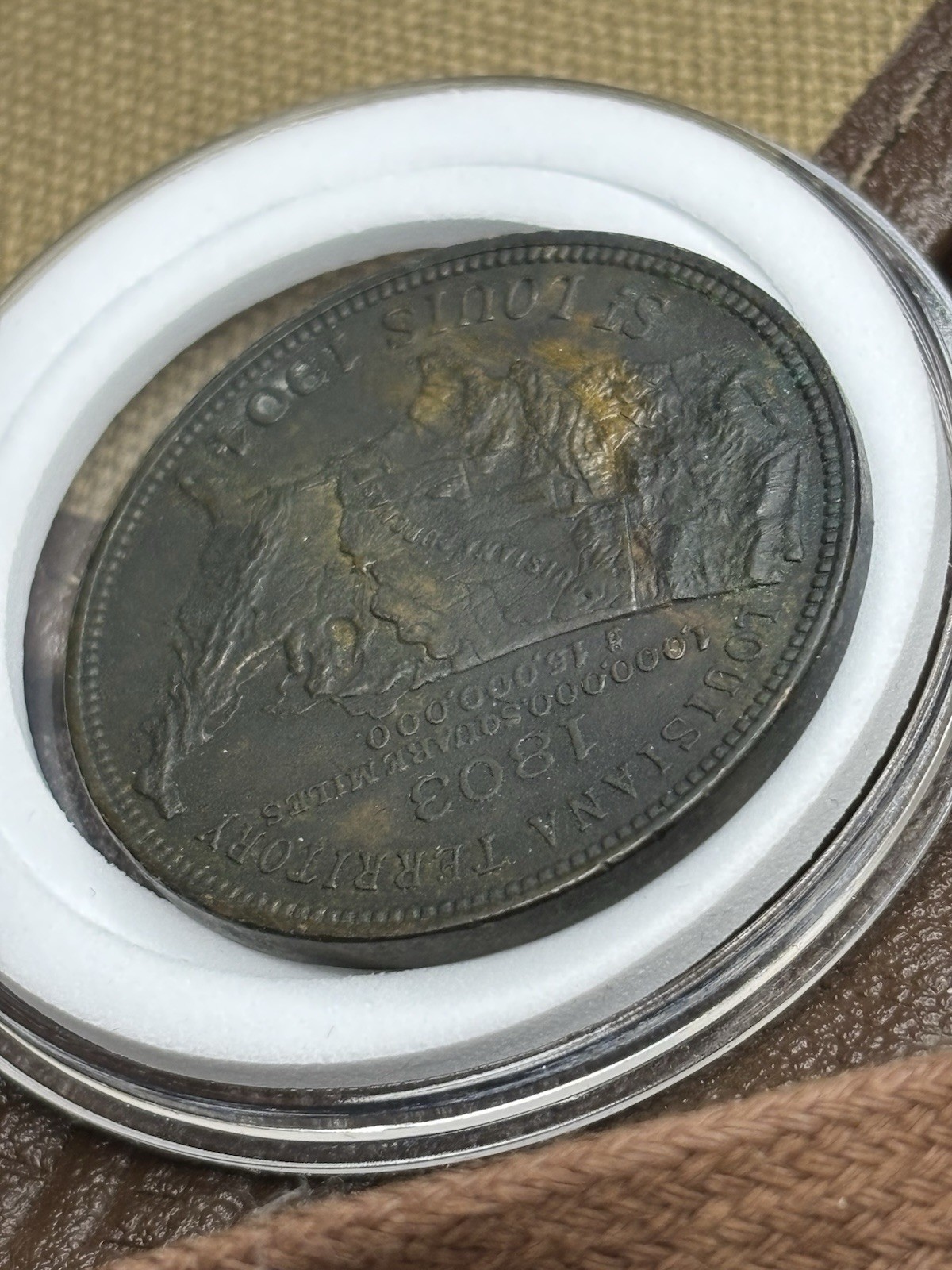 1904 So Called Dollar - Louisiana Purchase Expo HK 303 Beautiful Bronze Patina