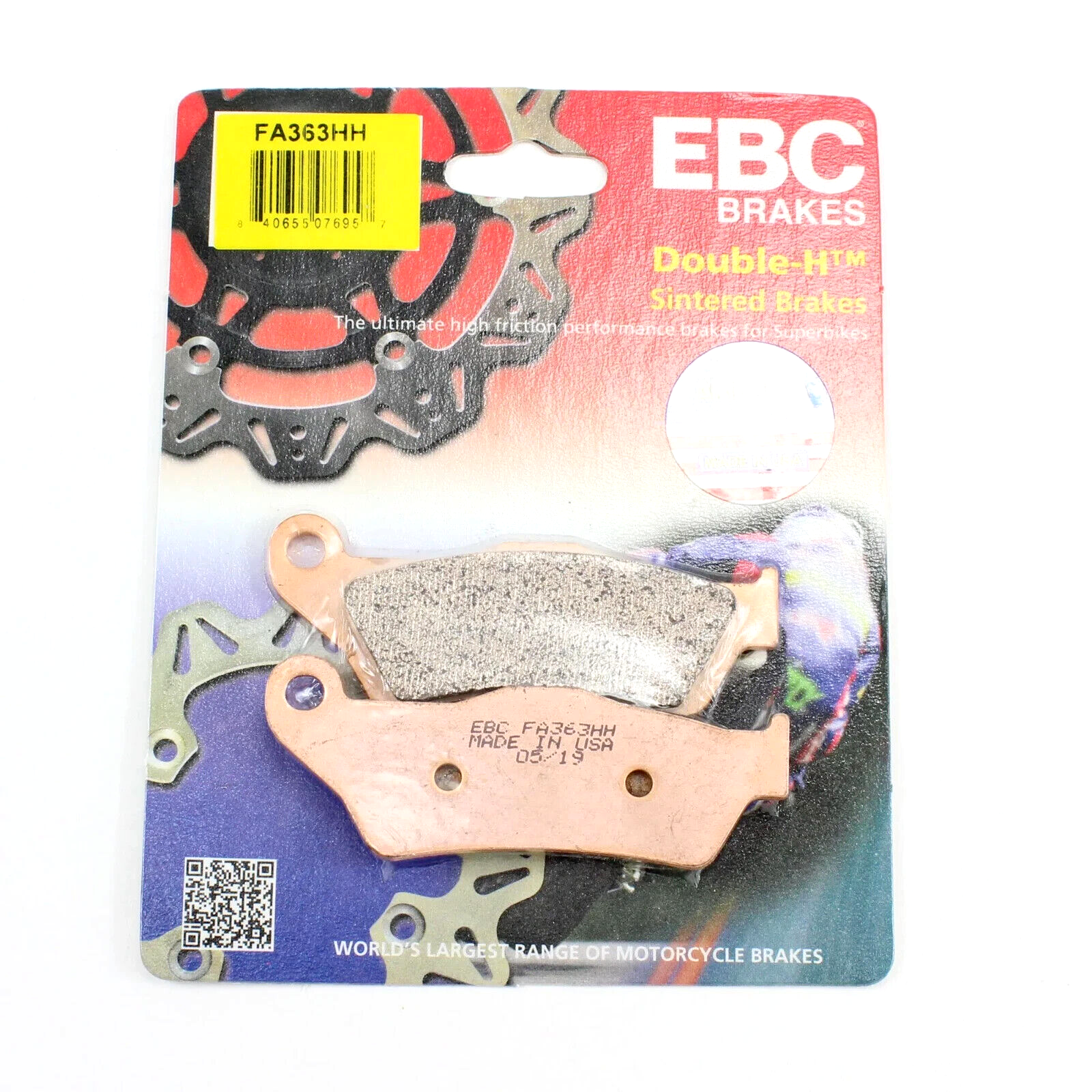 EBC Brake Pads HH Sintered for 2006-2012 BMW R1200GS/M-R 1200 GS M Rear