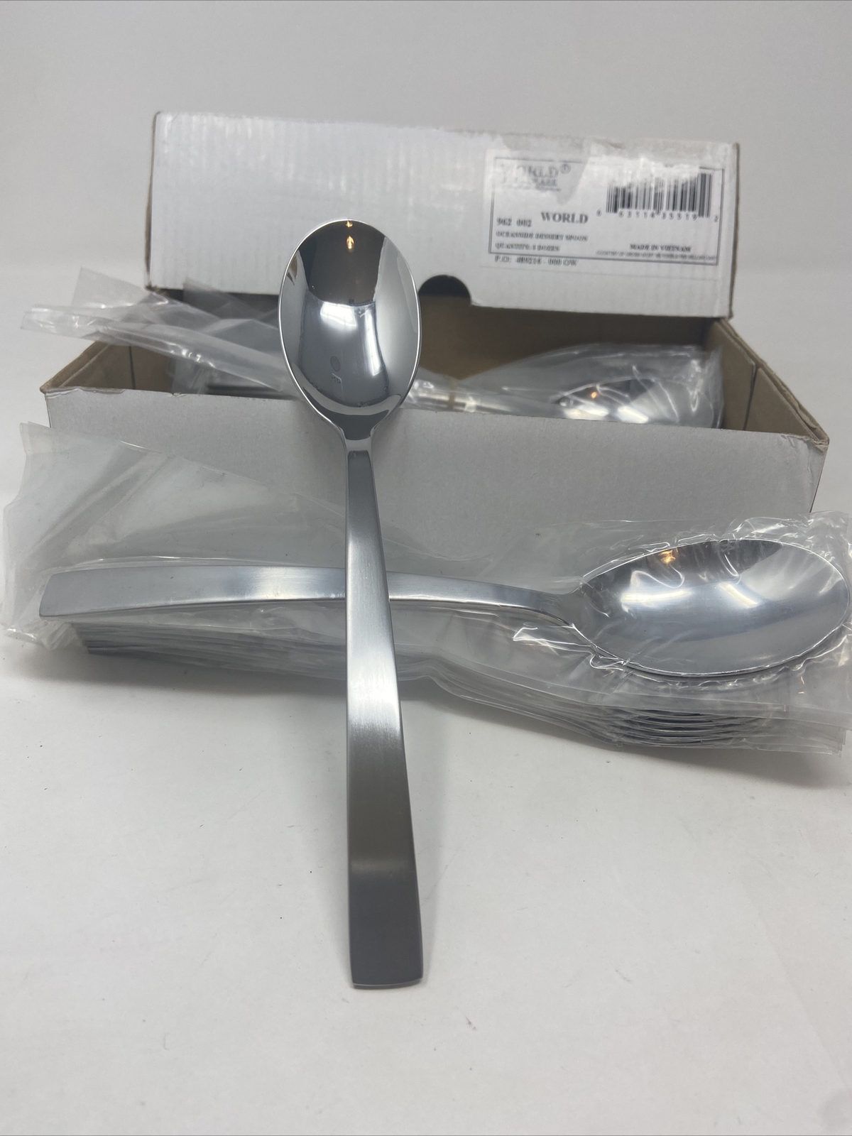 World Tableware 962 002 Oceanside 7-1/4" Dessert Spoon Box Of 3 Dozen NEW
