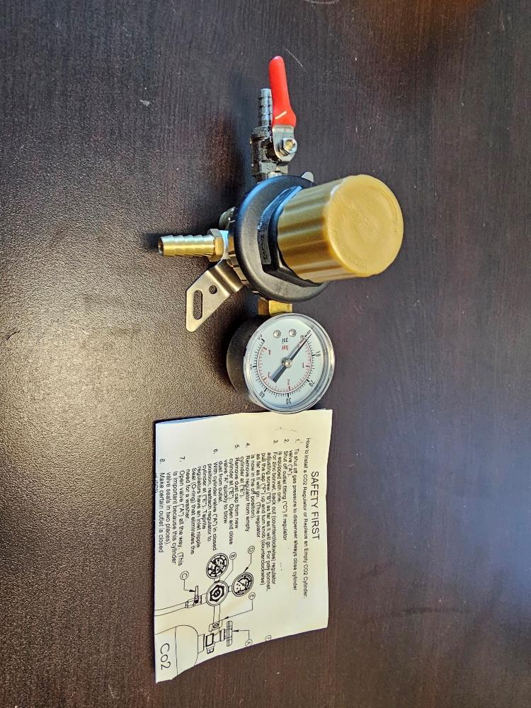 Taprite CO2 Nitrogen Secondary Regulator - 1 Body / 1 Pressure Beer CO2 New