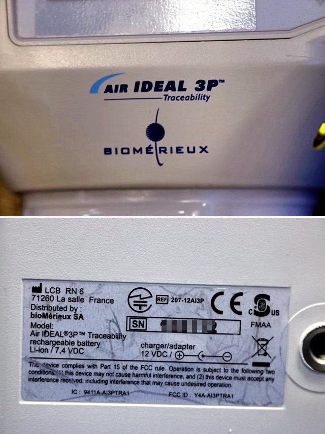 BIOMERIEUX Air Sampler AIR IDEAL 3P Airborne Microorganism Sampling Device Japan