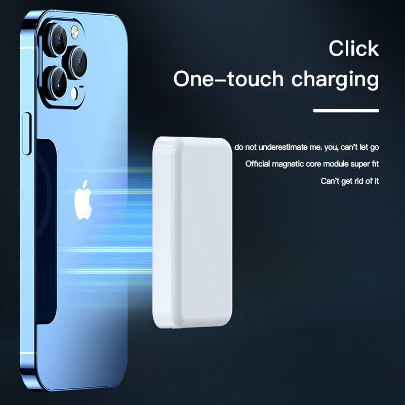 10000mAh Power Bank Magnetic Battery Pack Wireless Charger for iPhone 14/13/12