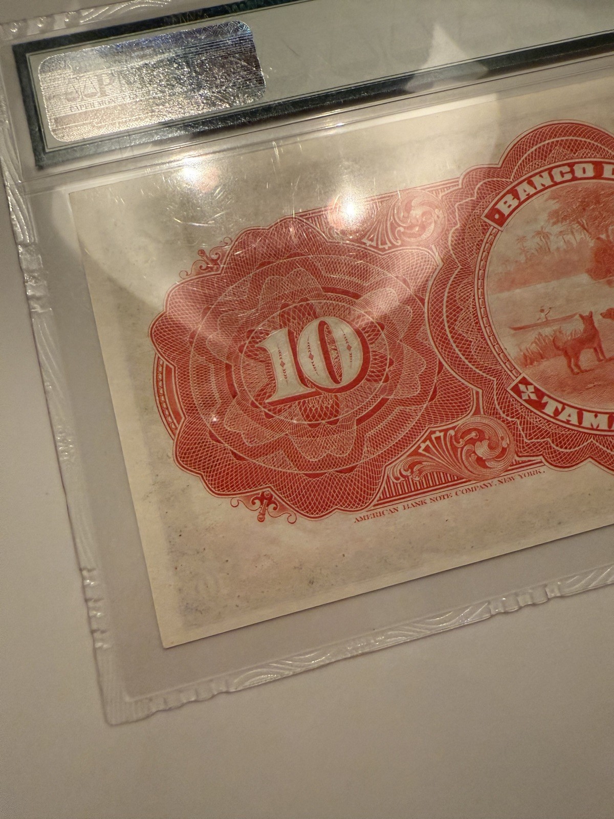 Mexico Banco de Tamaulipas 10 Pesos ND 1902–1914 PMG 64 UNC ABNC Remainder RARE!