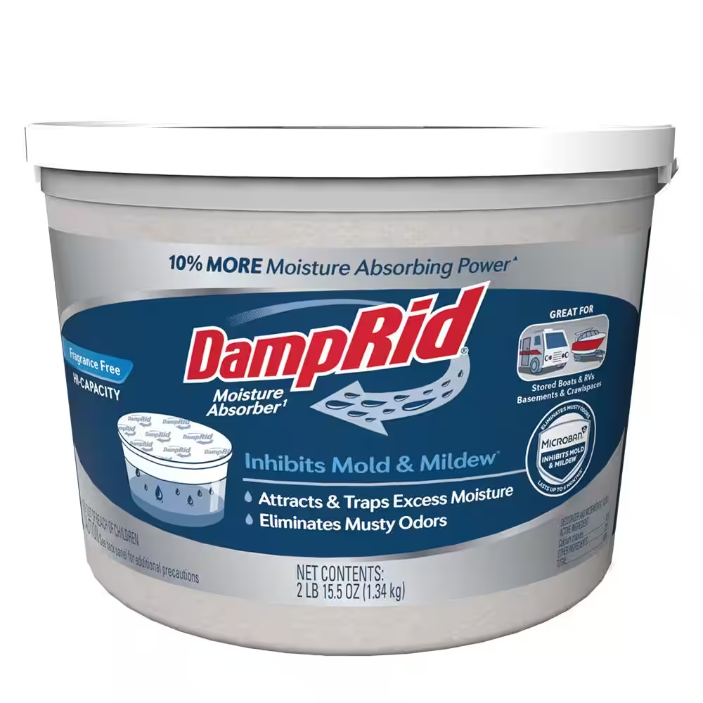 NEW DampRid 2 Lb. 15.5 Oz. Moisture Absorber Hi-Capacity Bucket Fragrance Free