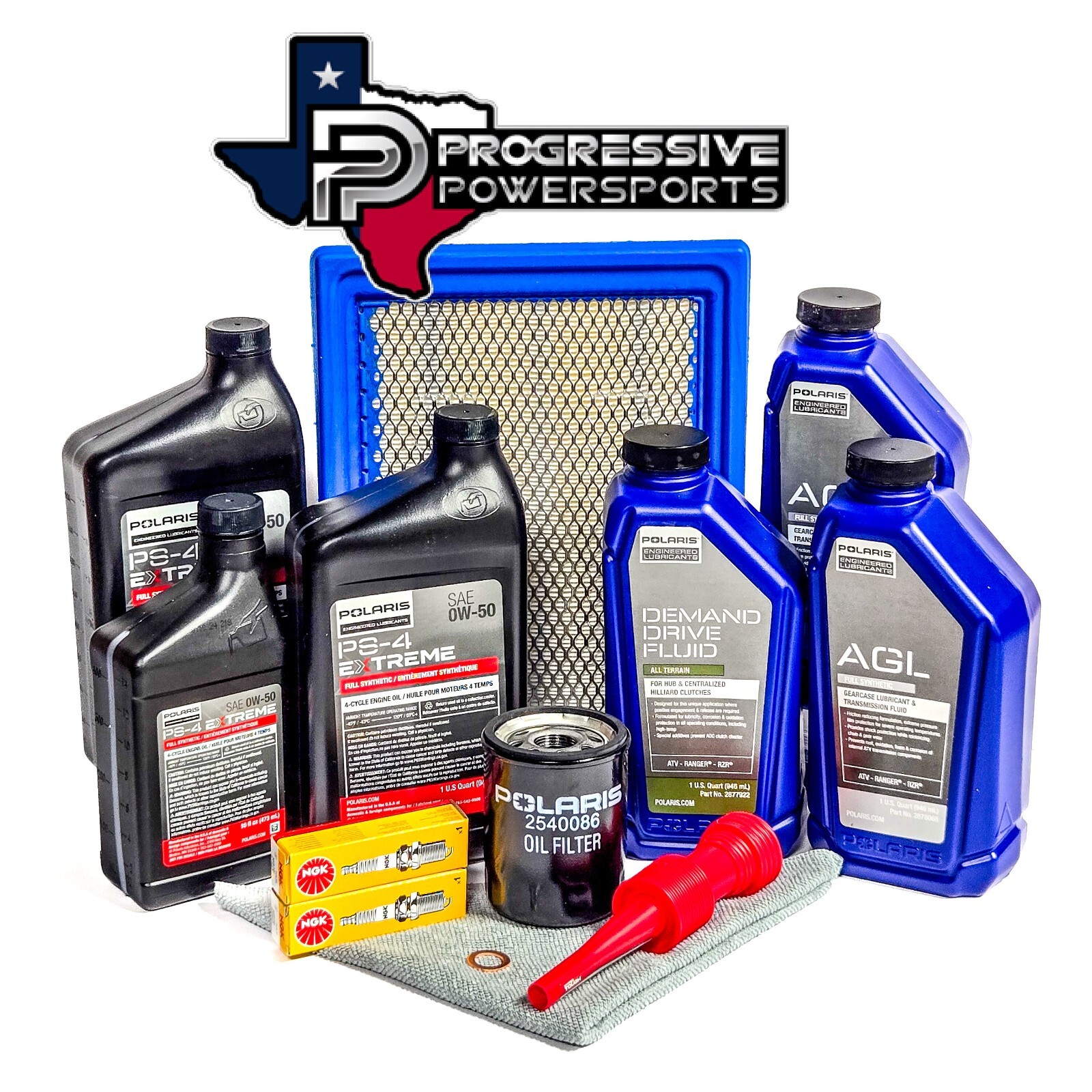 OEM POL Ranger 900/900 XP (NO DIESEL)  Full Service Oil Change Kit w/ Plugs P06