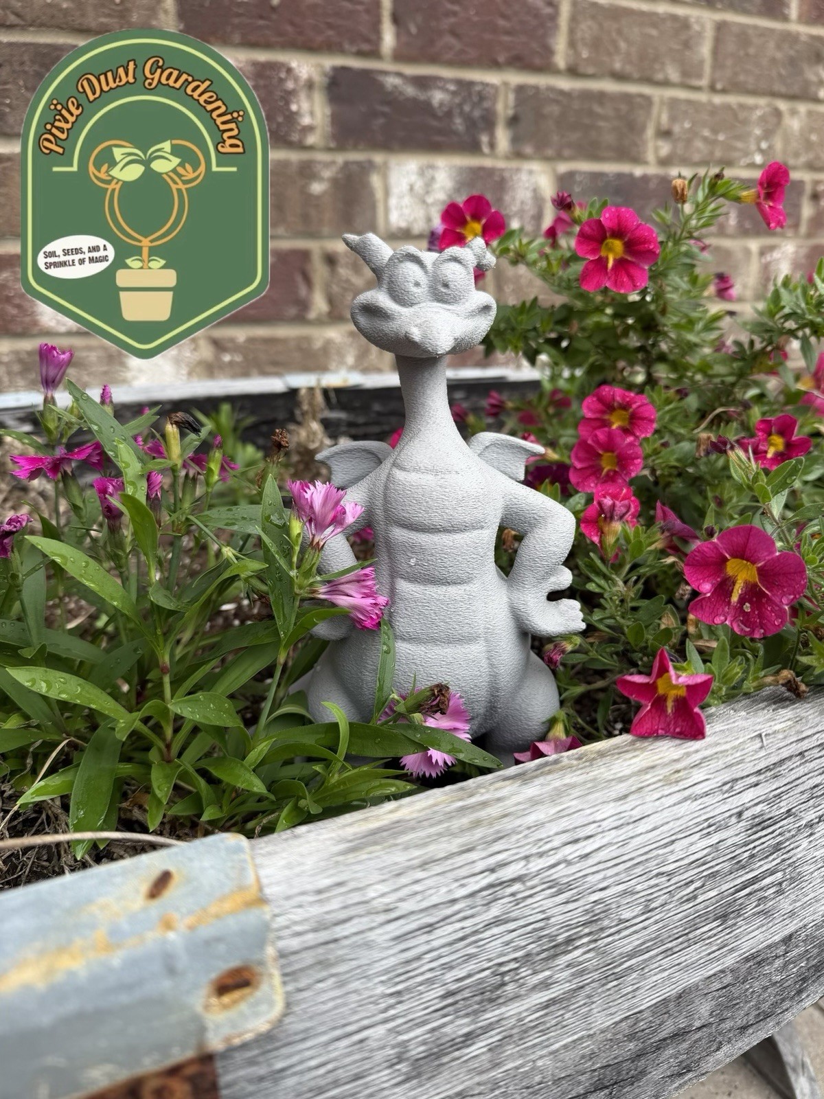 FIGMENT Disney Garden Statue Flower Decor Festival Epcot Parks Outdoor Gift