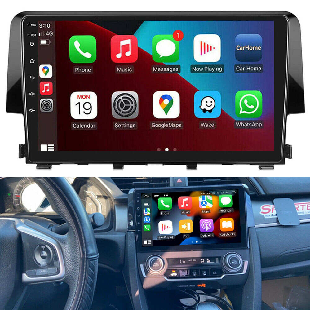 Apple Carplay For 2016-2020 Honda Civic Car Stereo Radio GPS WIFI Android 13