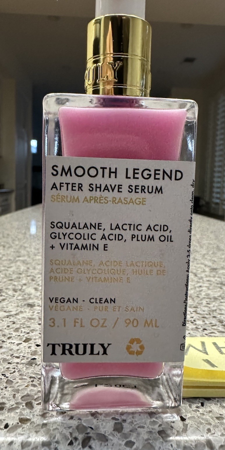 Truly Smooth Legend After Shave Serum Squalene 3.1oz/90mL FULL SZ $33 Smoothing
