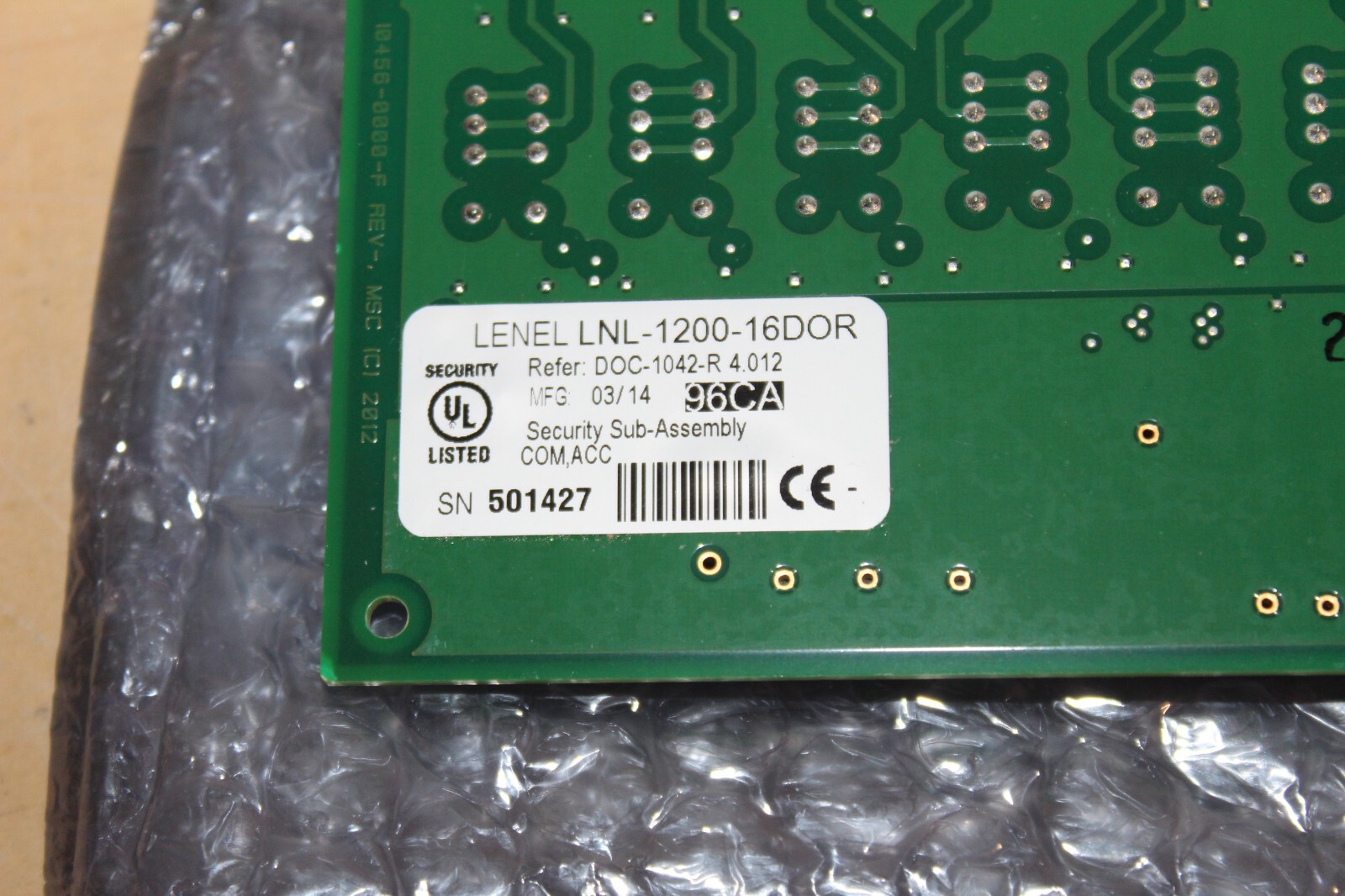 Lenel ~ LNL-1200-16DOR ~ LNL-1200 2 VDC 16 Relay Output Control Module ~ (p)