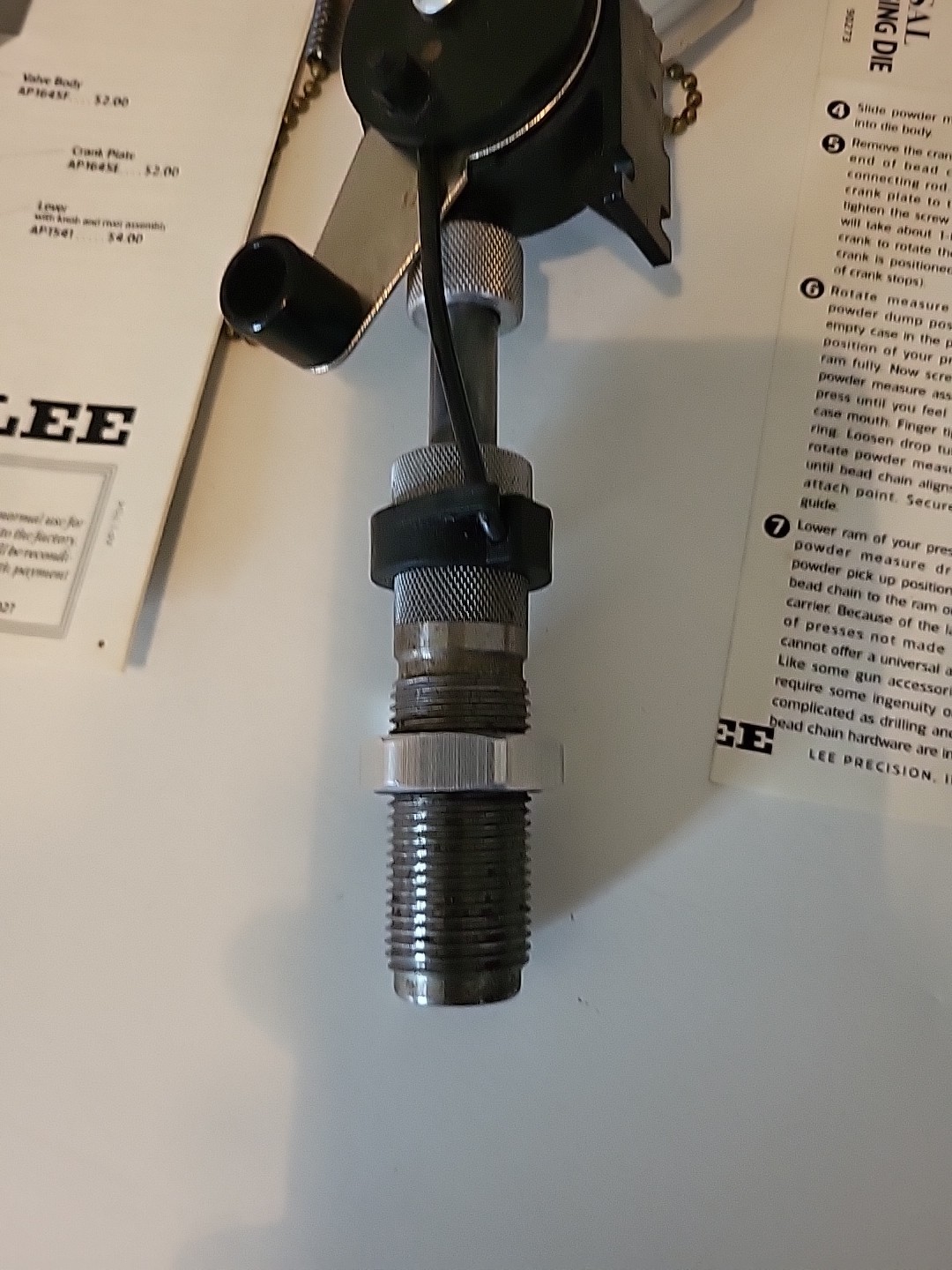 Lee Perfect Powder Measure 90058 & Powder Charging Die 90273 Reloading