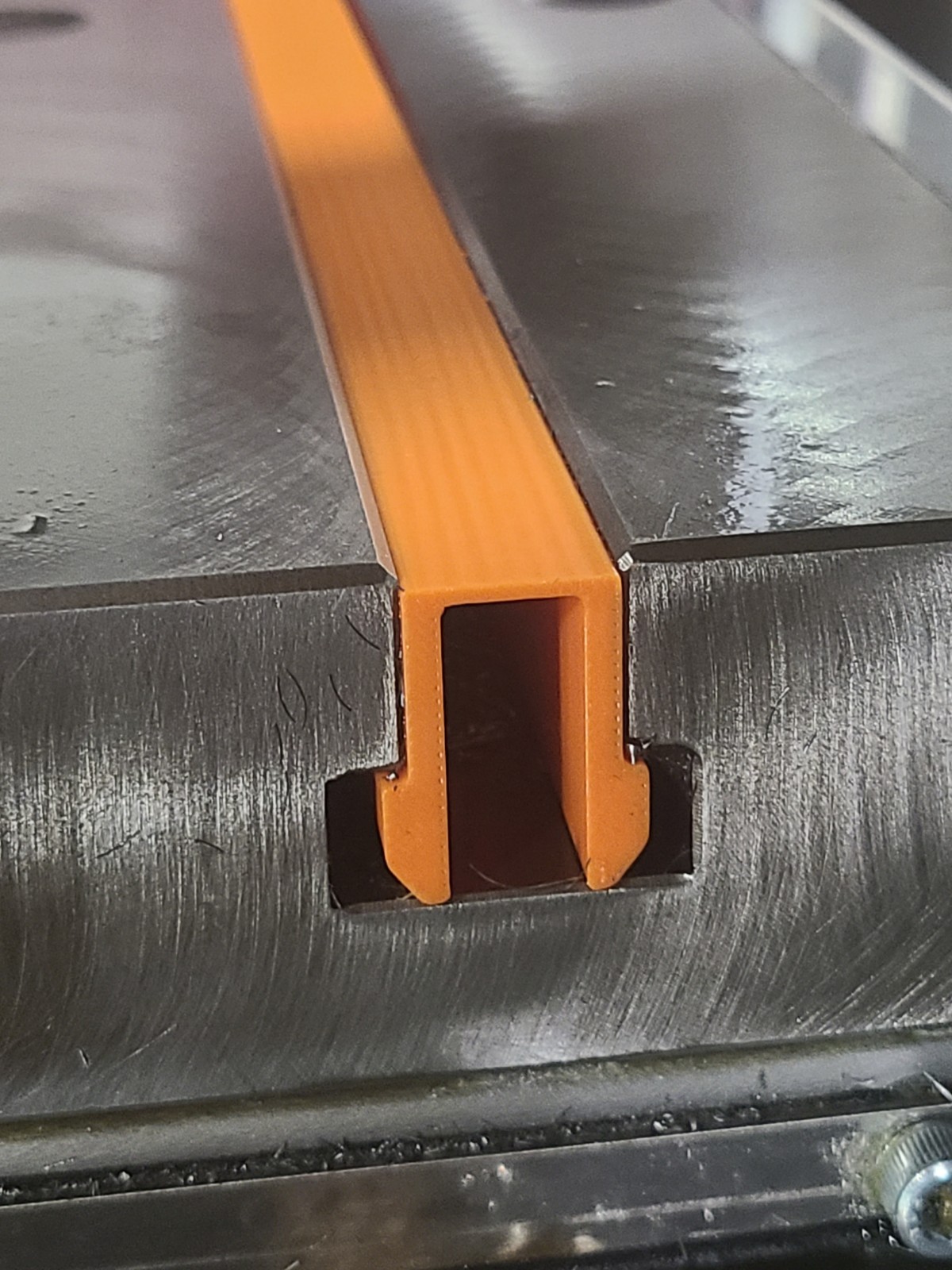 10pcs  12" 5/8 T-Slot Covers for CNC Mill | 3D Printed PETG Chip Guards | Orange