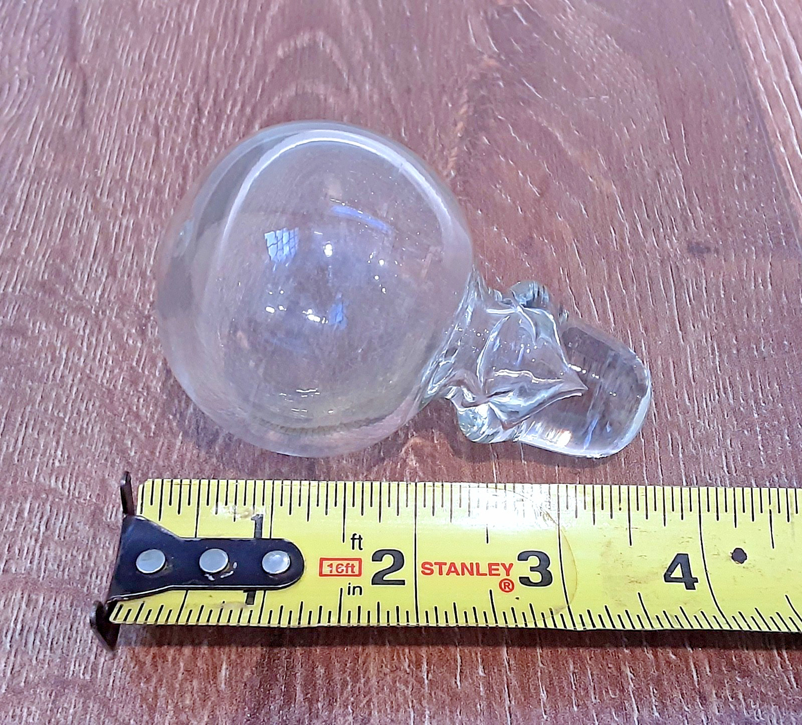 INDIANA GREENWICH Art Glass "KINGSTON" Burnt Honey BIG 20" Decanter Bottle MCM