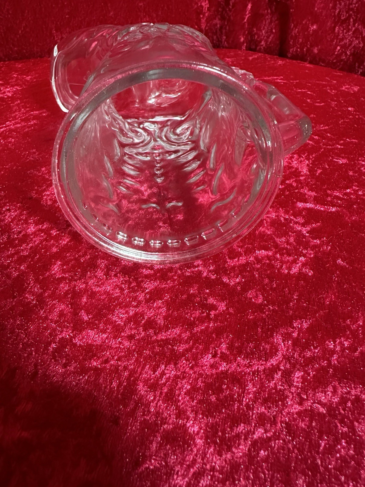 Vintage Libbey of Canada Clear Glass Embossed Western Cowboy Boot Mug Beer 6.5”