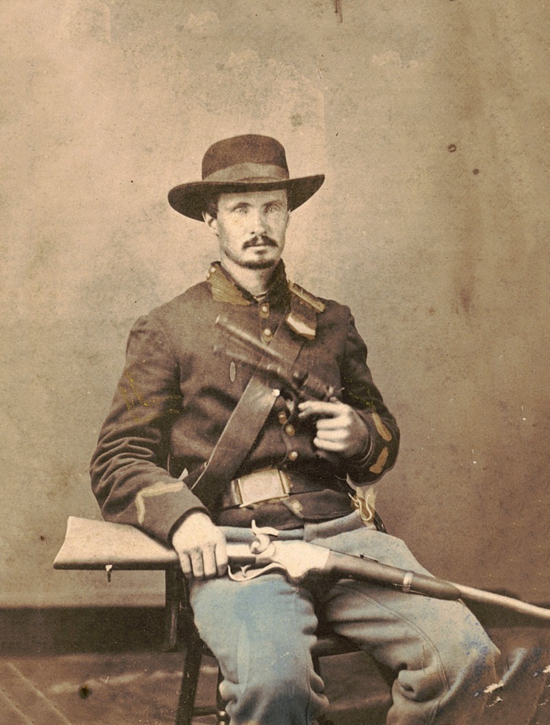 CIVIL WAR U.S. CARBINE SOCKET FROM BANNERMAN ISLAND - MARKED