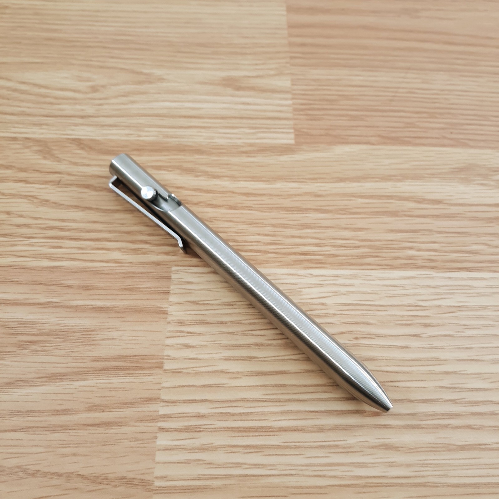 Tactile Turn Bolt Action Pen Standard 5.6" Machined From Titanium Pocket Clip