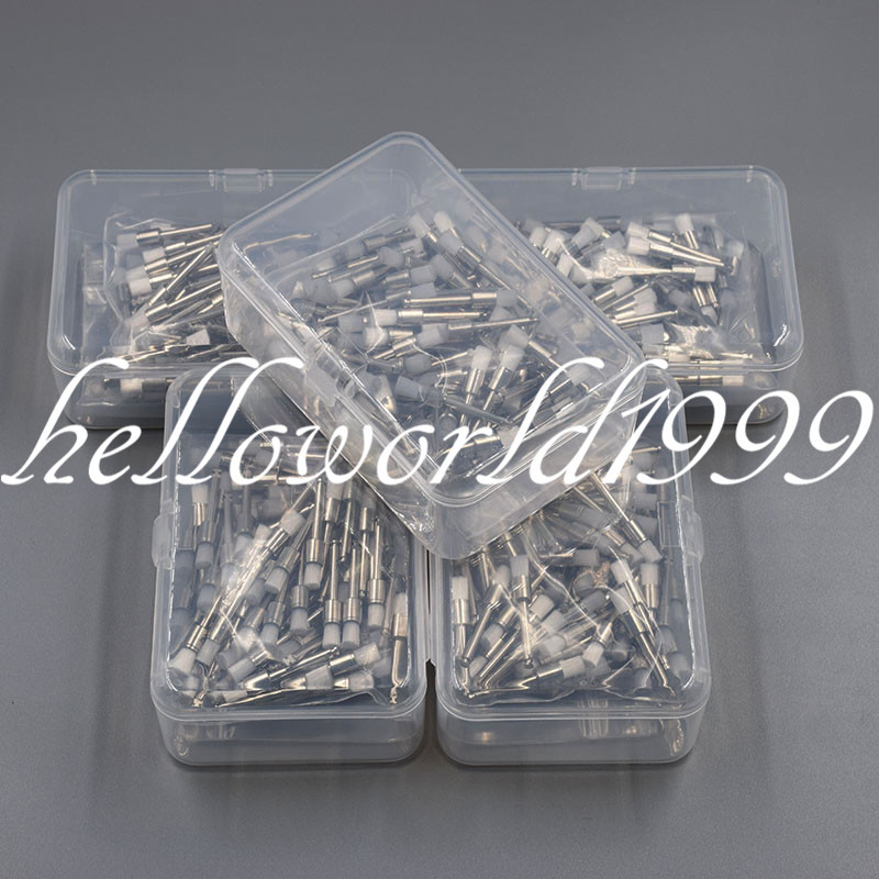 100 Pcs Dental White Nylon Polishing Flat Latch Polisher Prophy Brush Disposable
