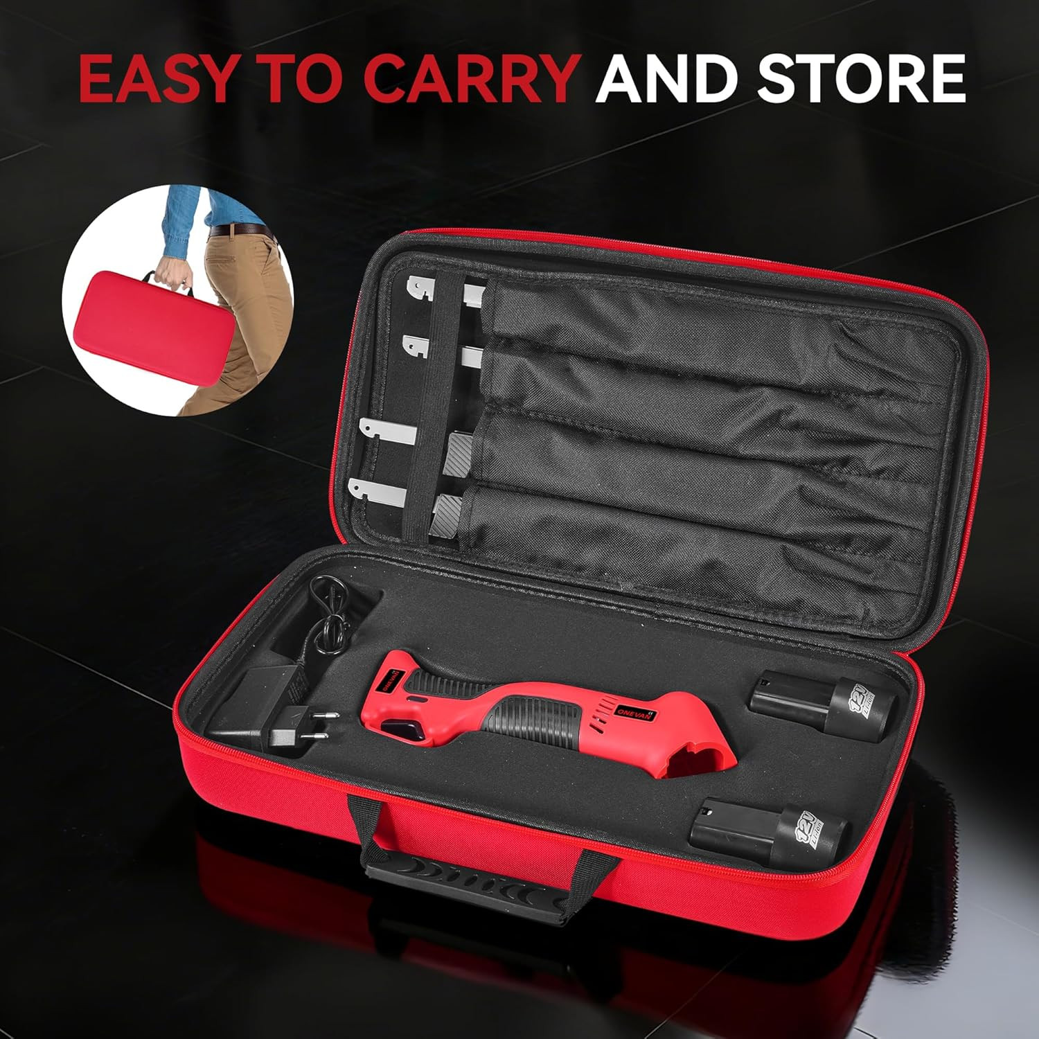 12V Cordless Electric Fillet Knife, 4 Ti-Nitride Coated Non-Stick Blades, Cordle