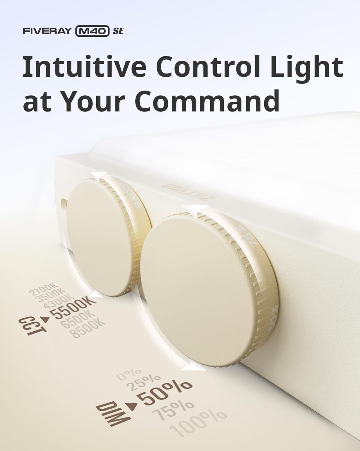 Zhiyun M40 SE Combo 40W 2700K-8500K Pocket LED Video Light Photography Light