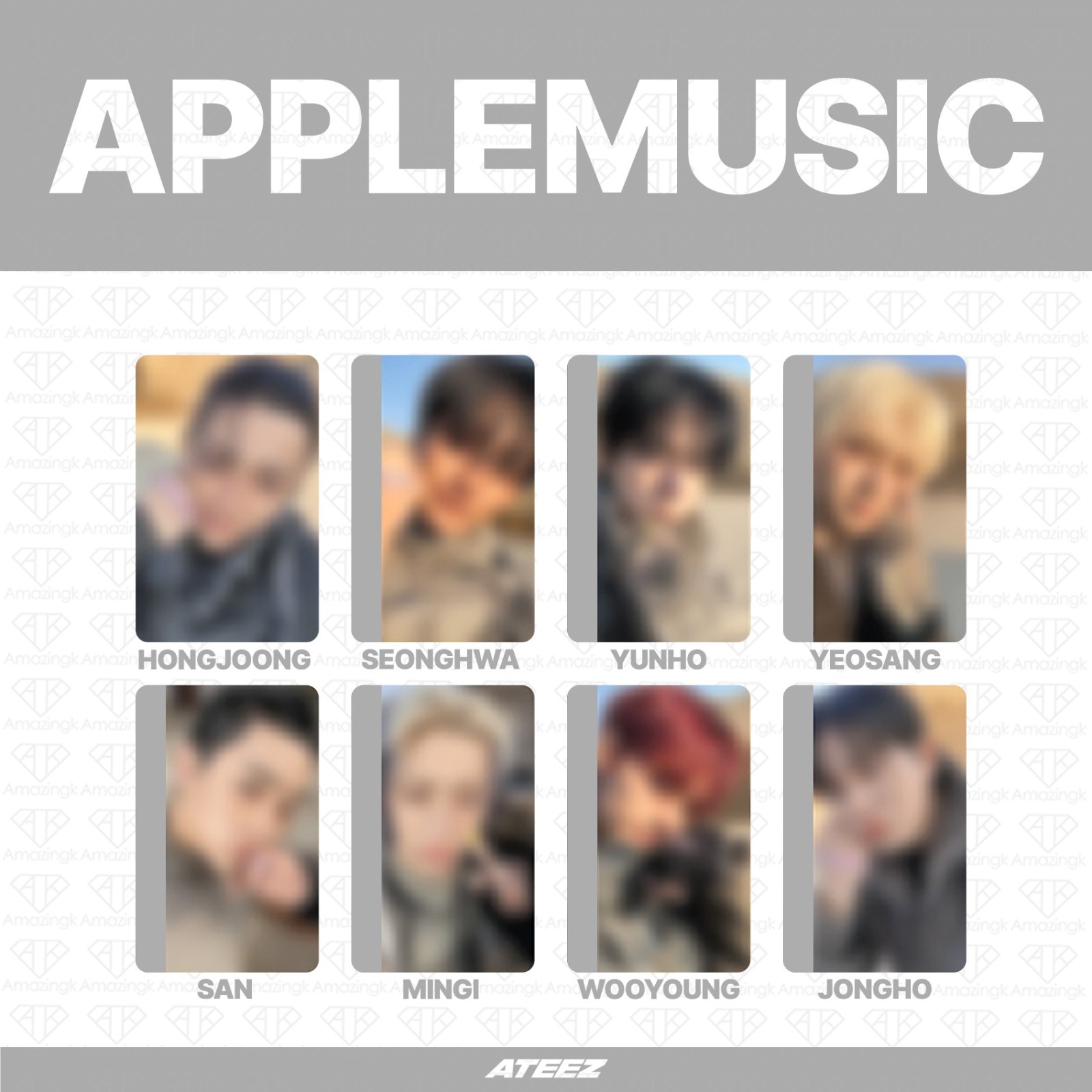 [PreSale] ATEEZ 13th Mini Golden Hour Part.4 AppleMusic 2nd Fan Sign Photocard