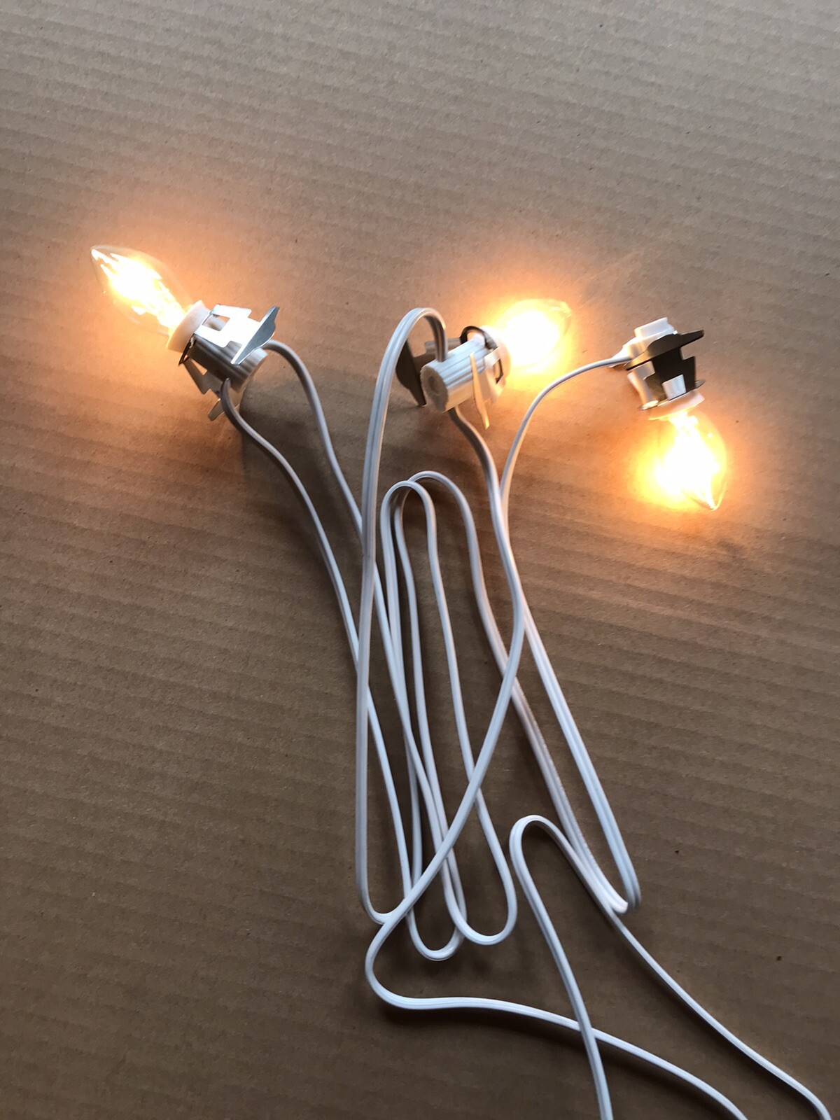 Blow Mold Light cord C 7 Clip In 3 BULBS NEW ORIGINAL General Foam Replacement