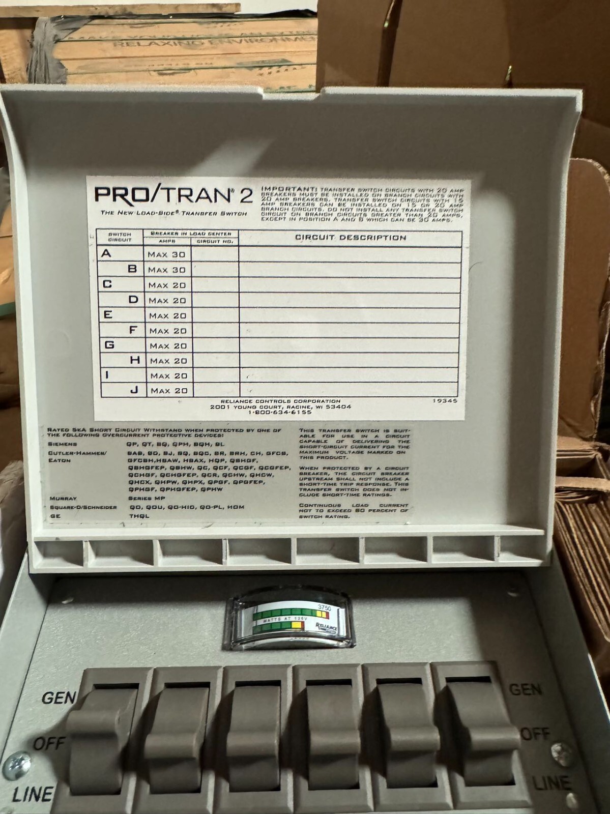 EcoFlow Manual Transfer Switch 306A1 (Pairing with Single DELTA Pro 3/DELTA Pro)