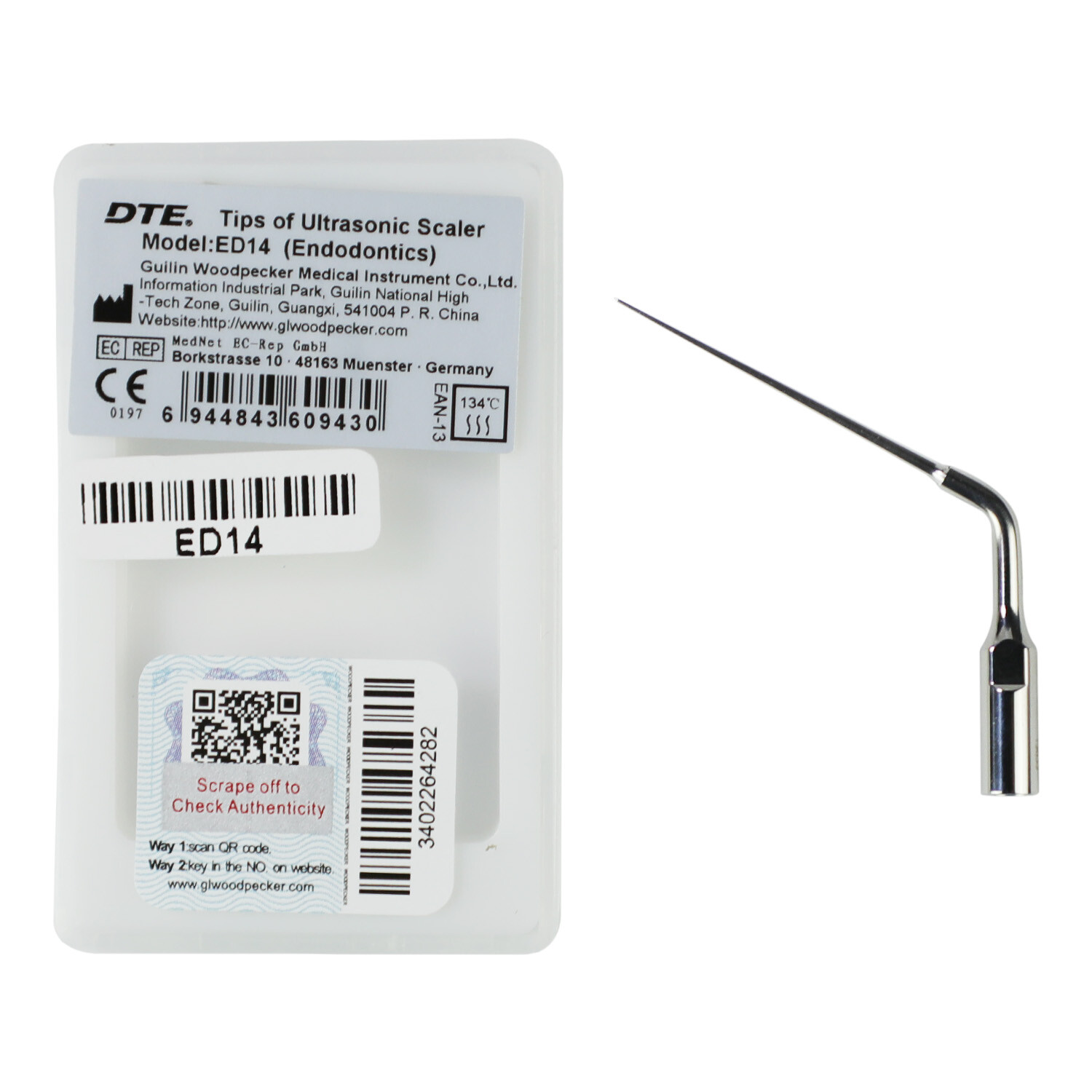 Woodpecker DTE Dental Ultrasonic Scaler Tips GD1 GD3 GD5 PD1 ED1 PD4 GD2 ED15