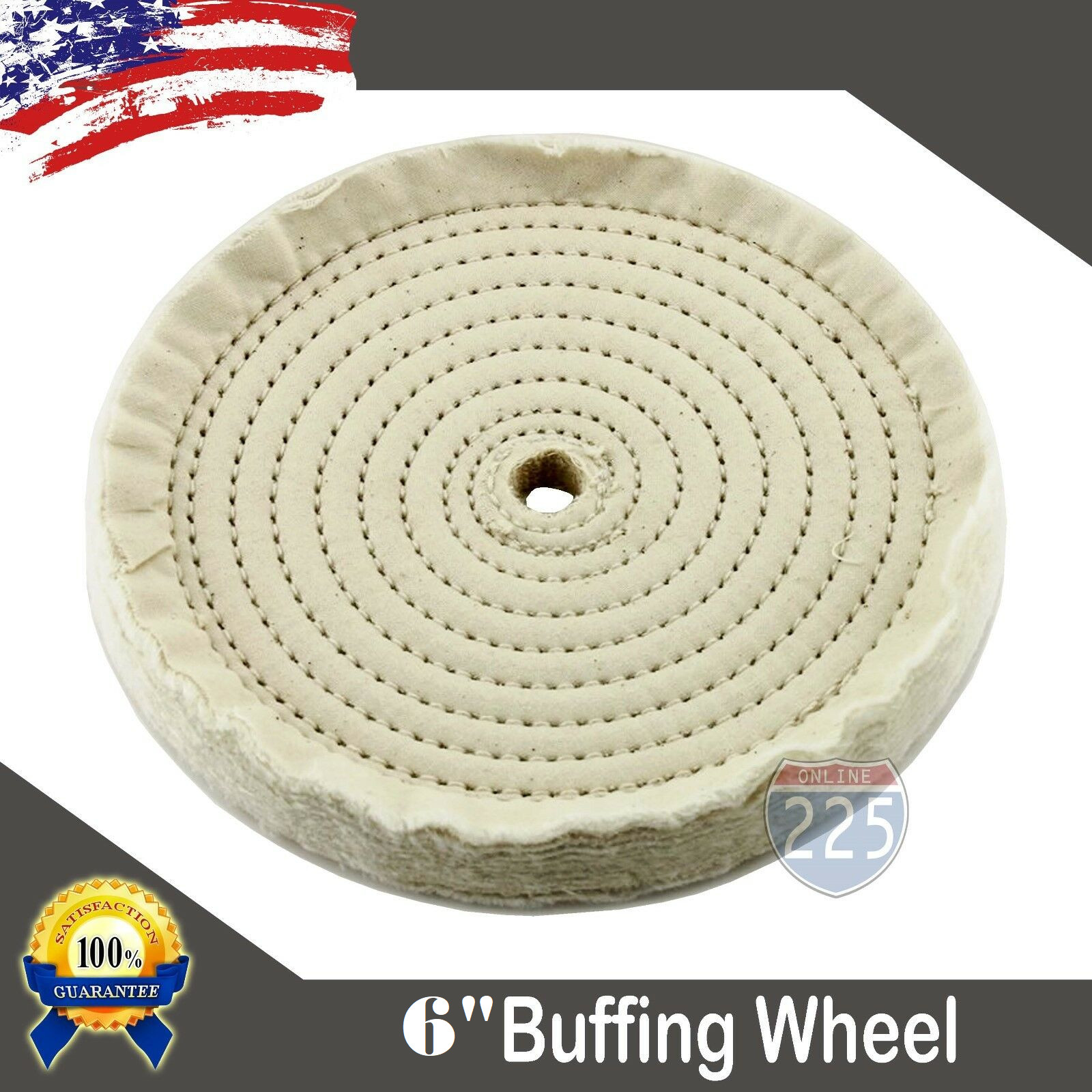 6" Inch Buffing Polishing Wheel 5/8 Arbor Buffer Polish
