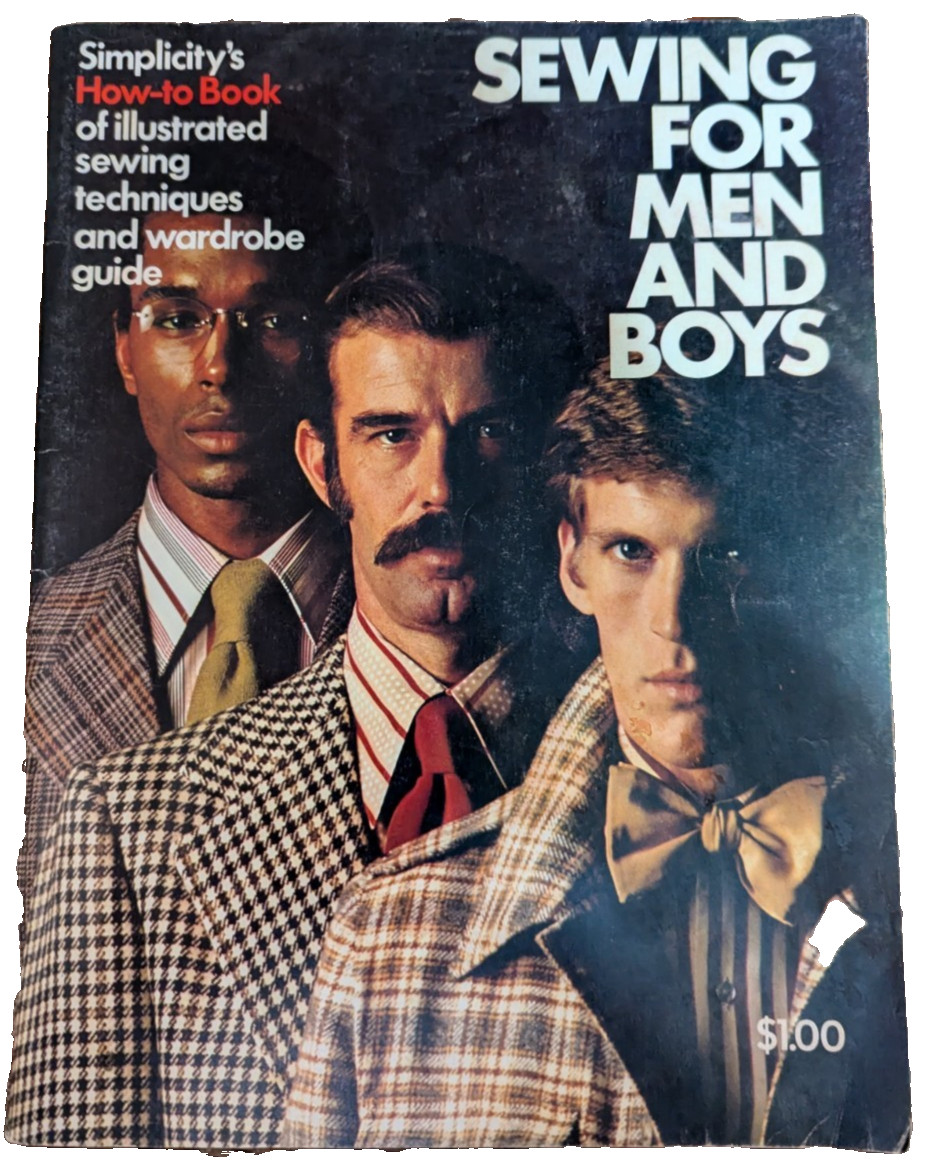 Vintage Simplicity's Sewing For Men and Boys 1973 Illustrated Sewing Techniques