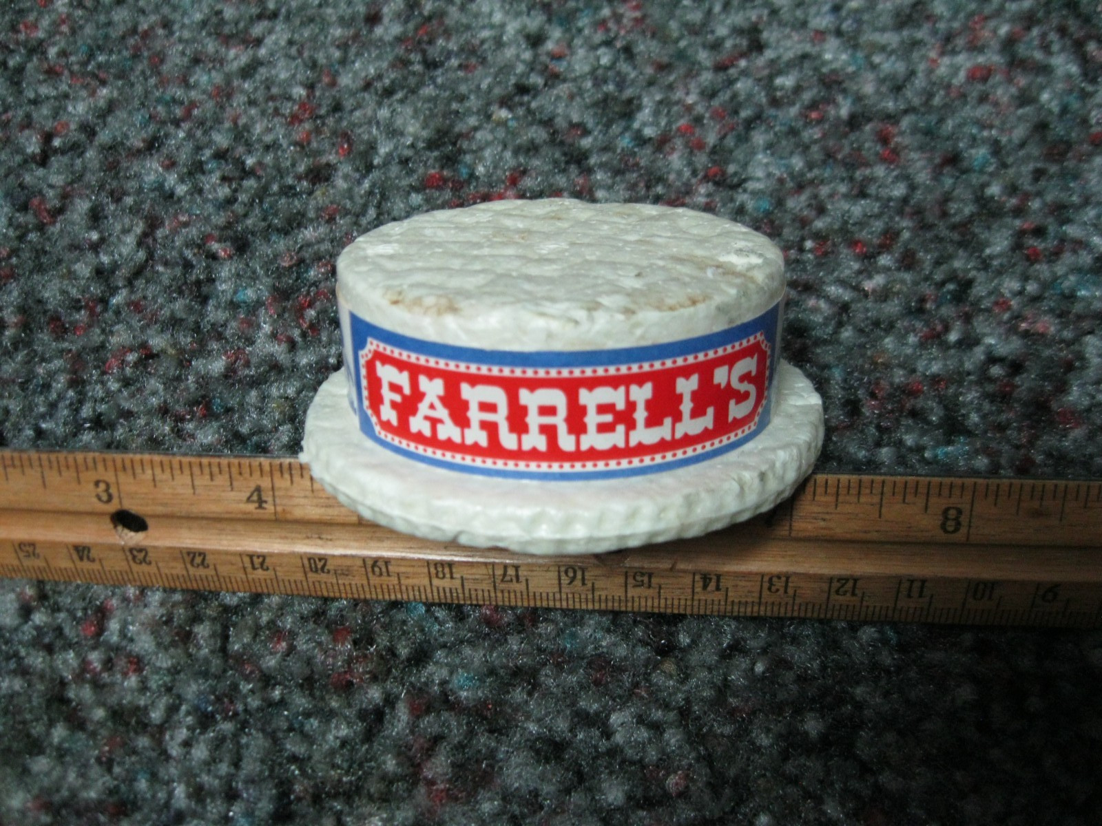 Vintage Farrell's Ice Cream Antenna Topper Styrofoam Straw Hat Advertising