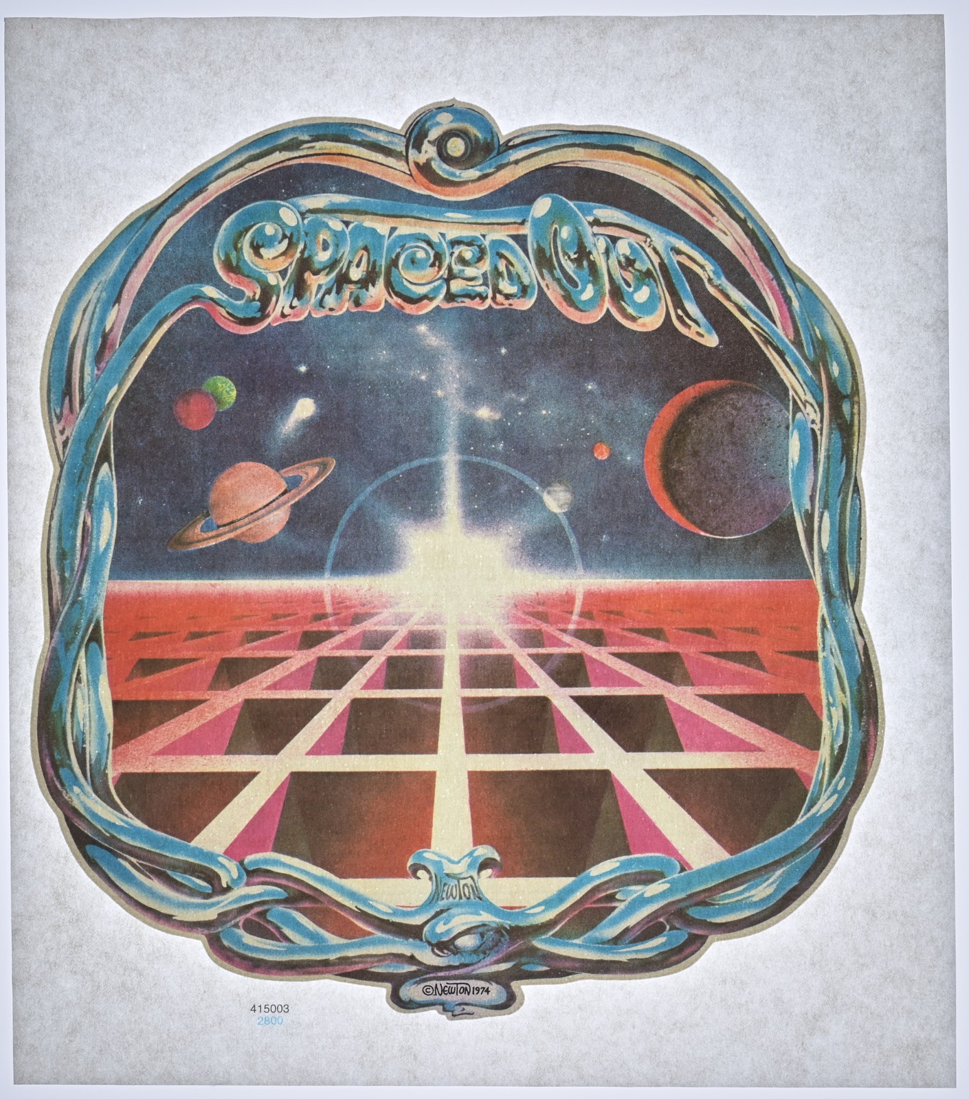 Original VINTAGE 1970s Heat Transfer | Spaced Out (Newton '74)