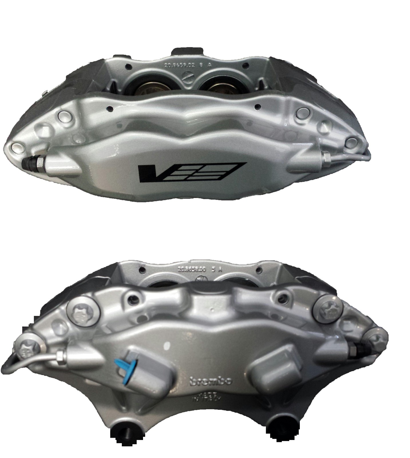 2004-07 Cadillac CTS-V Brembo 4 Piston Front Calipers w/Brake Pads & Pin Kits G8