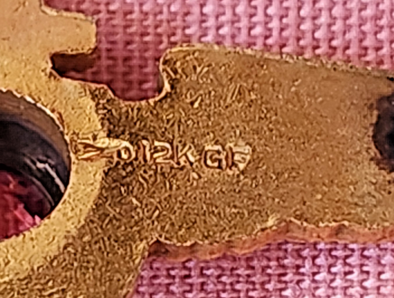 Vtg WWII US Navy Aviator Pilot Sweetheart Wings Pin H&H 1/20 12k GF W/Gemstone