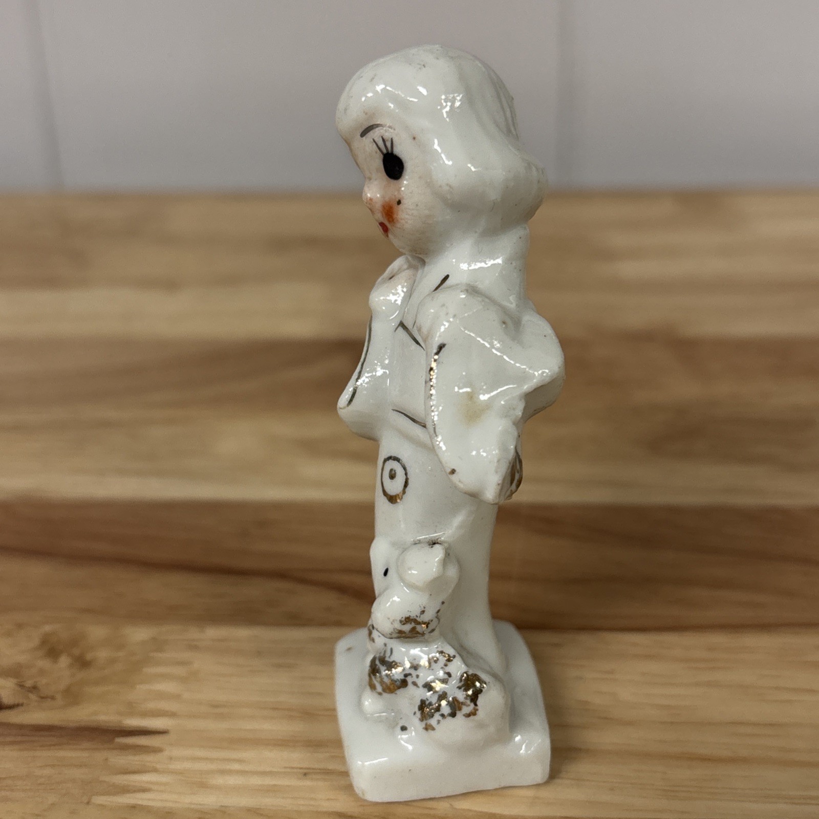 Vintage 1950’s Geisha Girls Figurine With Poodle Japan