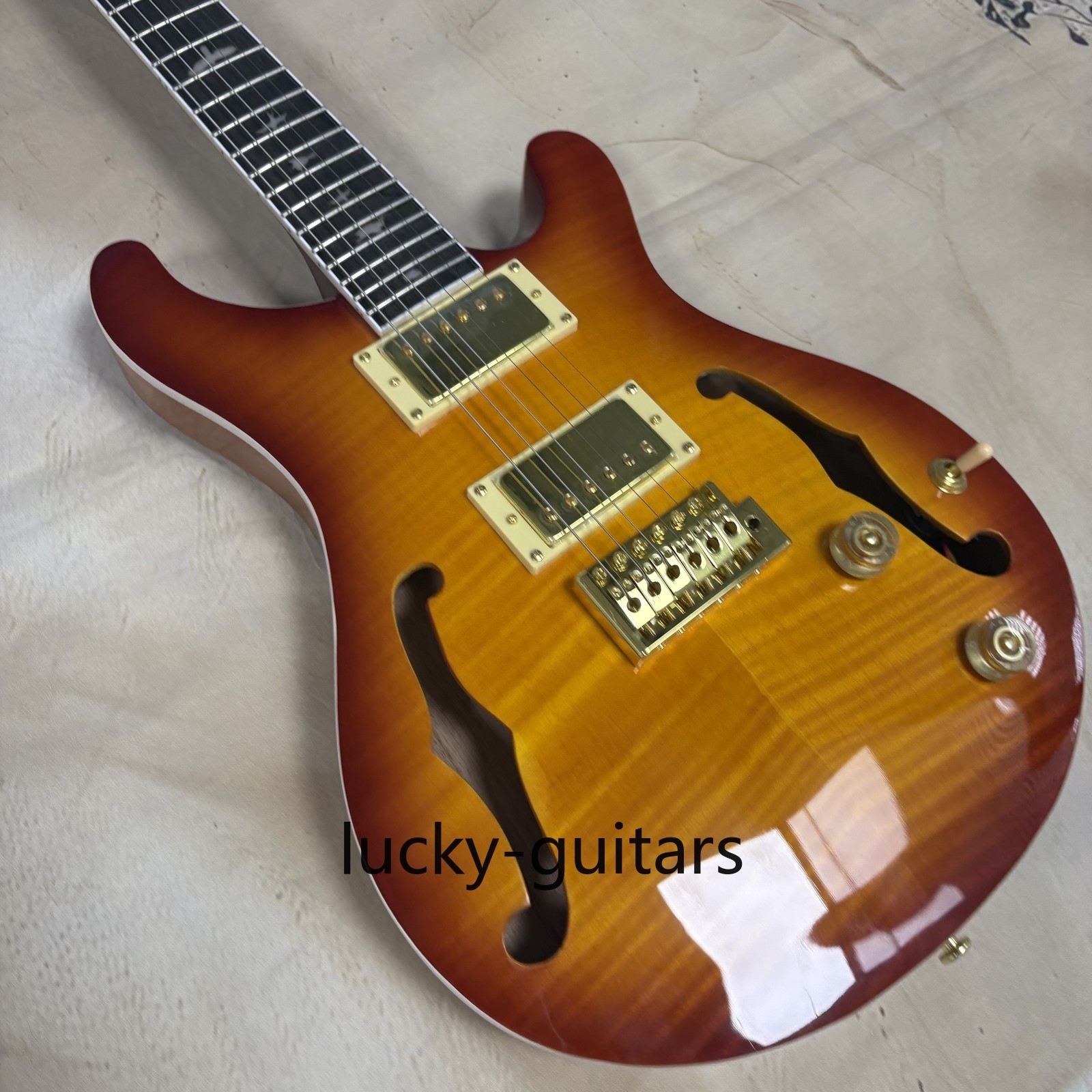 Custom PRS Electric Guitar 2H Pickups Flame Maple Top Bird inlay US Warehouse