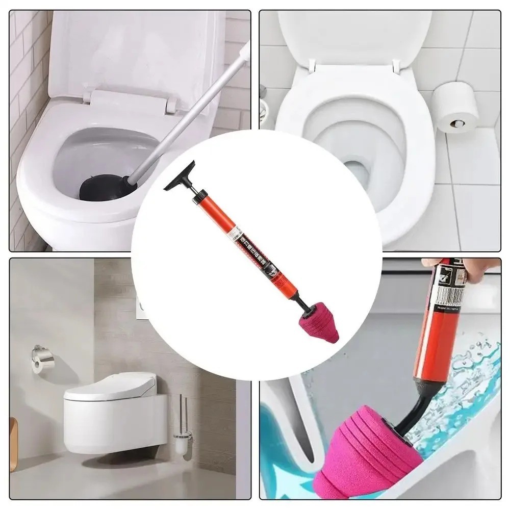 Heavy Duty High Pressure Toilet Unblock Plunger Clog Drain Buster Vacuum Pump US