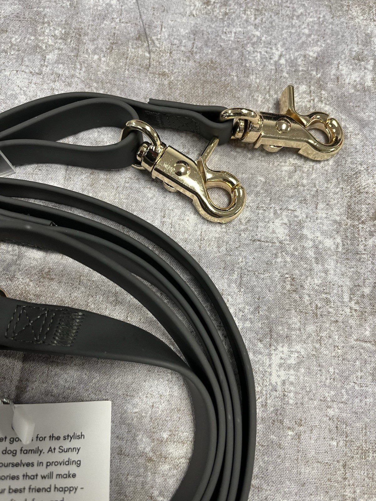 Sunny Tails CLOUD Dog Leash~4 in 1 Hands Free Leash / 8.5 ft/ Long / black