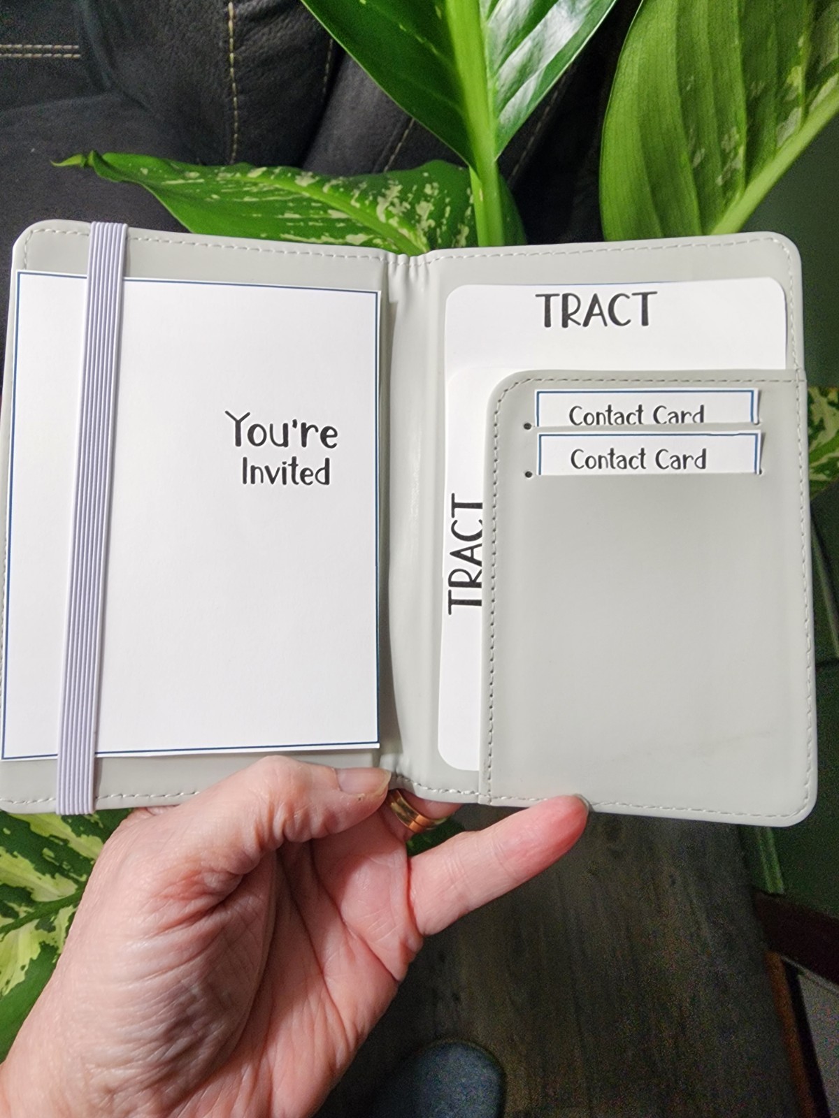 JW Mini Tract Holder Wildflowers - Personalized