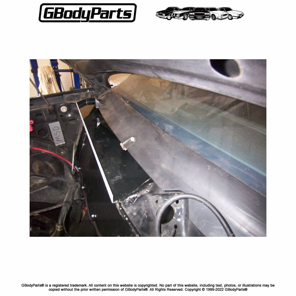78-88 G-Body with A/C Heater Box Delete COWL WINDSHIELD WIPER LEDGE Panel USA