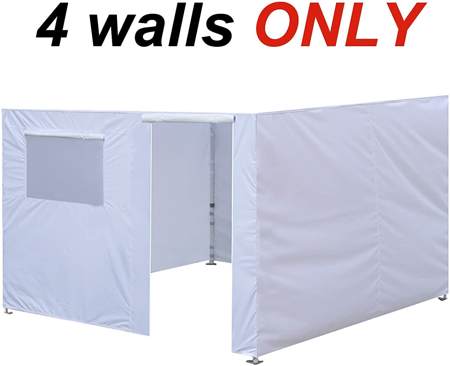 10x10 Enclosure Zipper Side Walls Kit Panels For EZ Pop Up Canopy Gazebo Tent