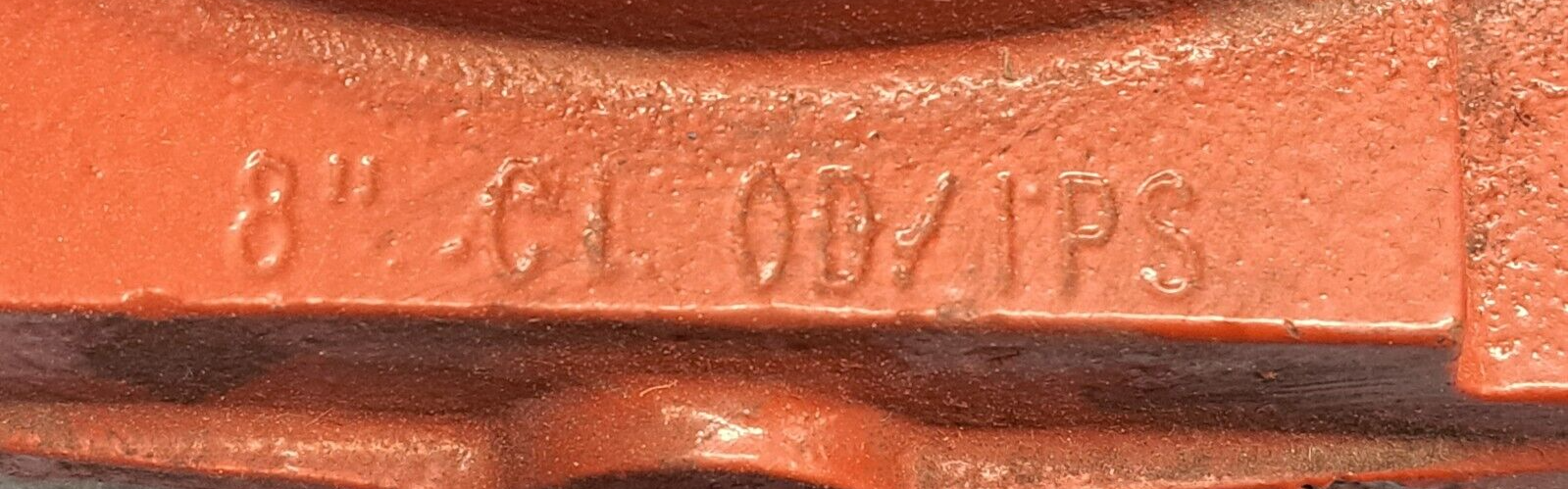 EBAA 8" MEGAFLANGE RESTRAINED FLANGE ADAPTER OD 10" ID 9-1/4" UNI-B-13 08226E1