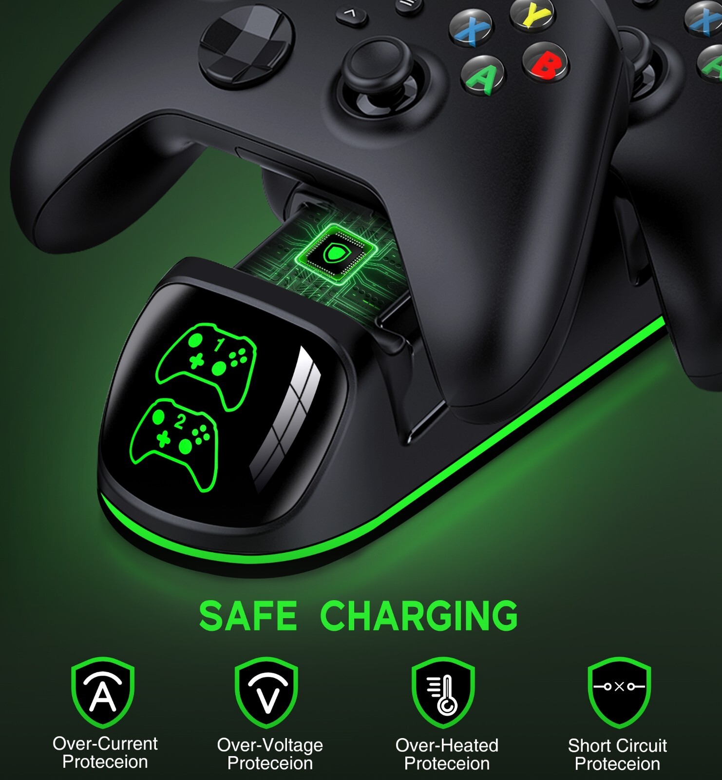 4800 mWh Xbox Controller Battery Pack Charging Dock For Xbox One/Xbox Series X|S