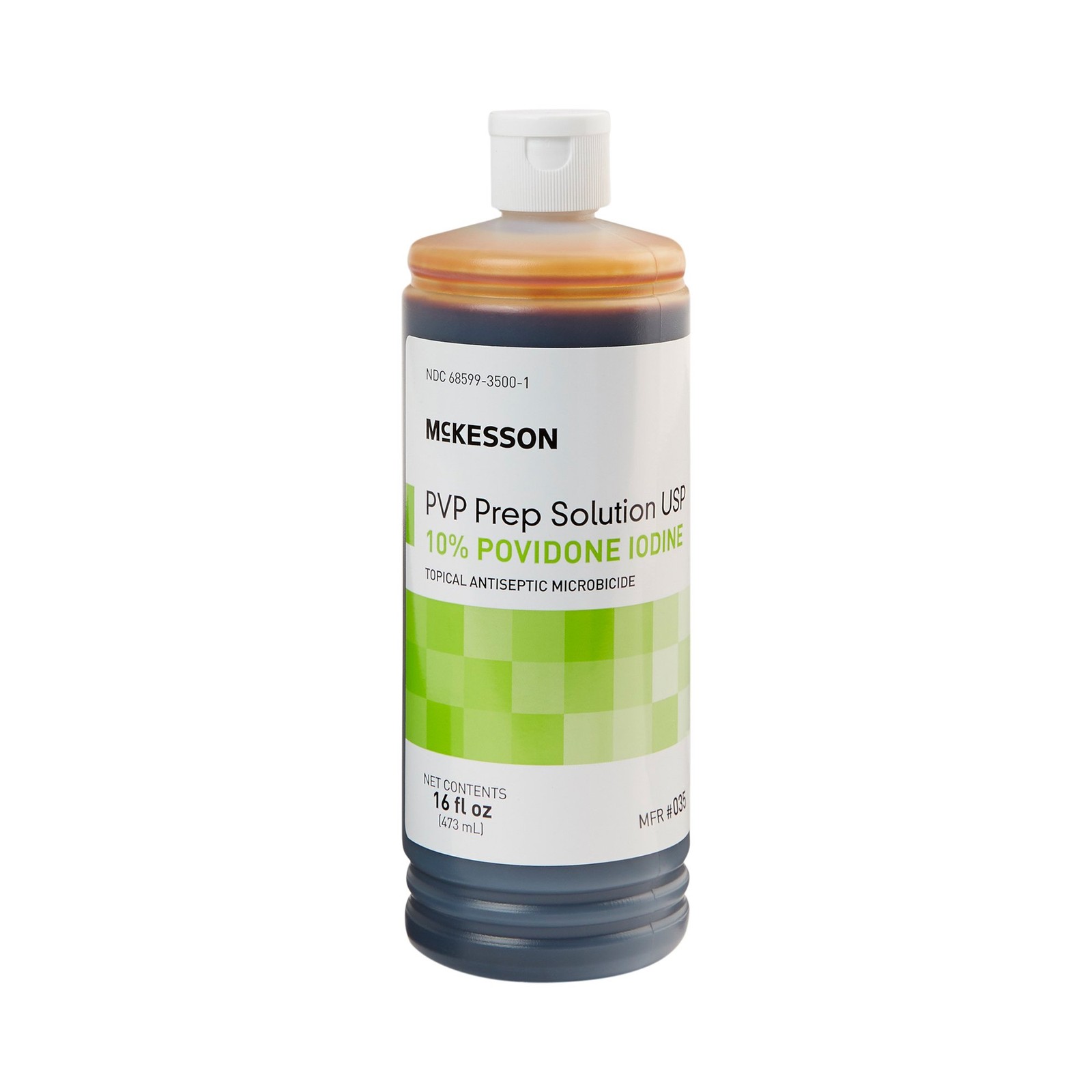 McKesson PVP Prep Solution 10% Povidone-Iodine 16 oz. Flip-Top Bottle 1 Each 035